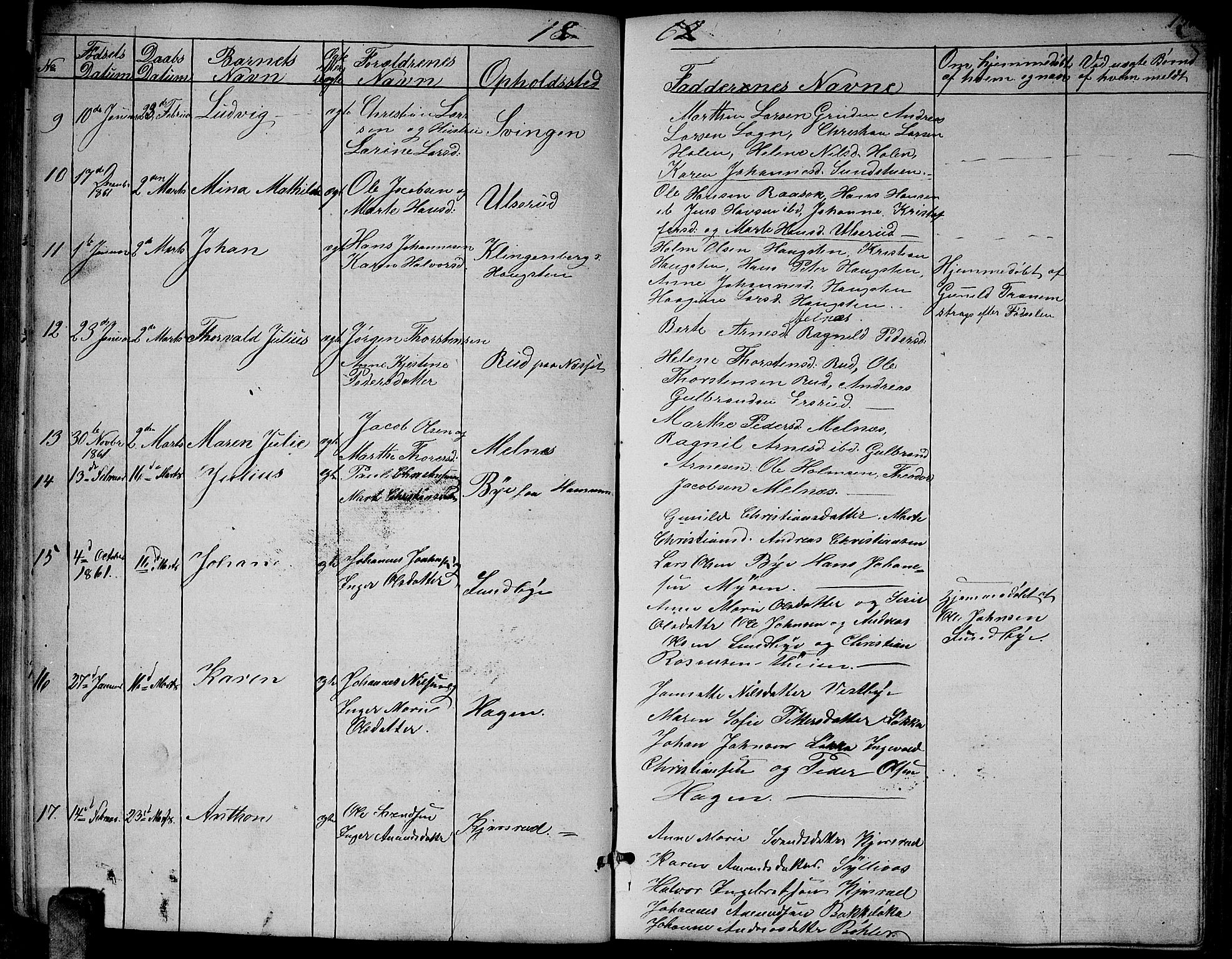 Enebakk prestekontor Kirkebøker, AV/SAO-A-10171c/G/Ga/L0004: Parish register (copy) no. I 4, 1850-1866, p. 176