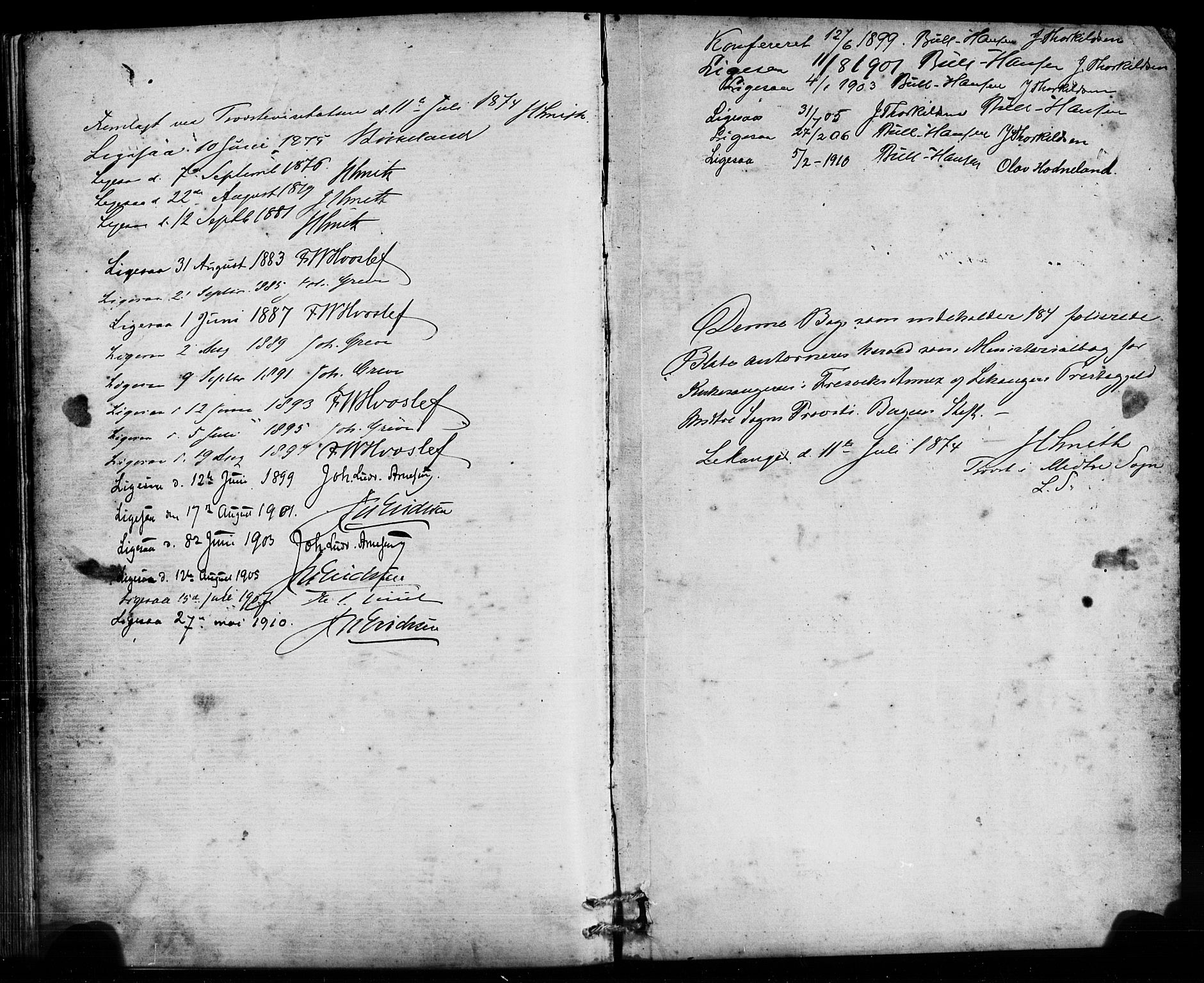 Leikanger sokneprestembete, AV/SAB-A-81001/H/Hab/Habb/L0001: Parish register (copy) no. B 1, 1873-1908, p. 185