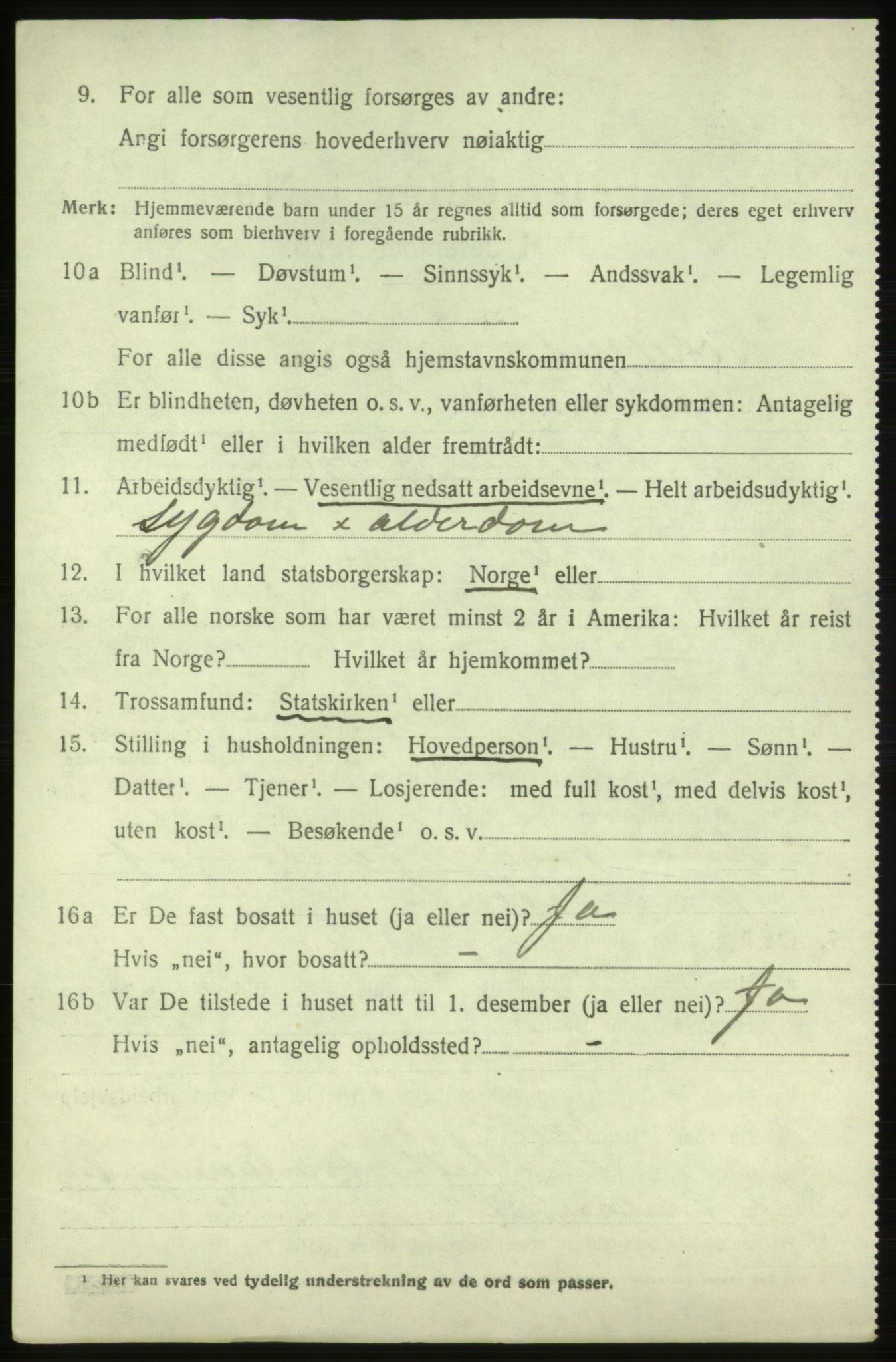 SAB, 1920 census for Vikebygd, 1920, p. 2942