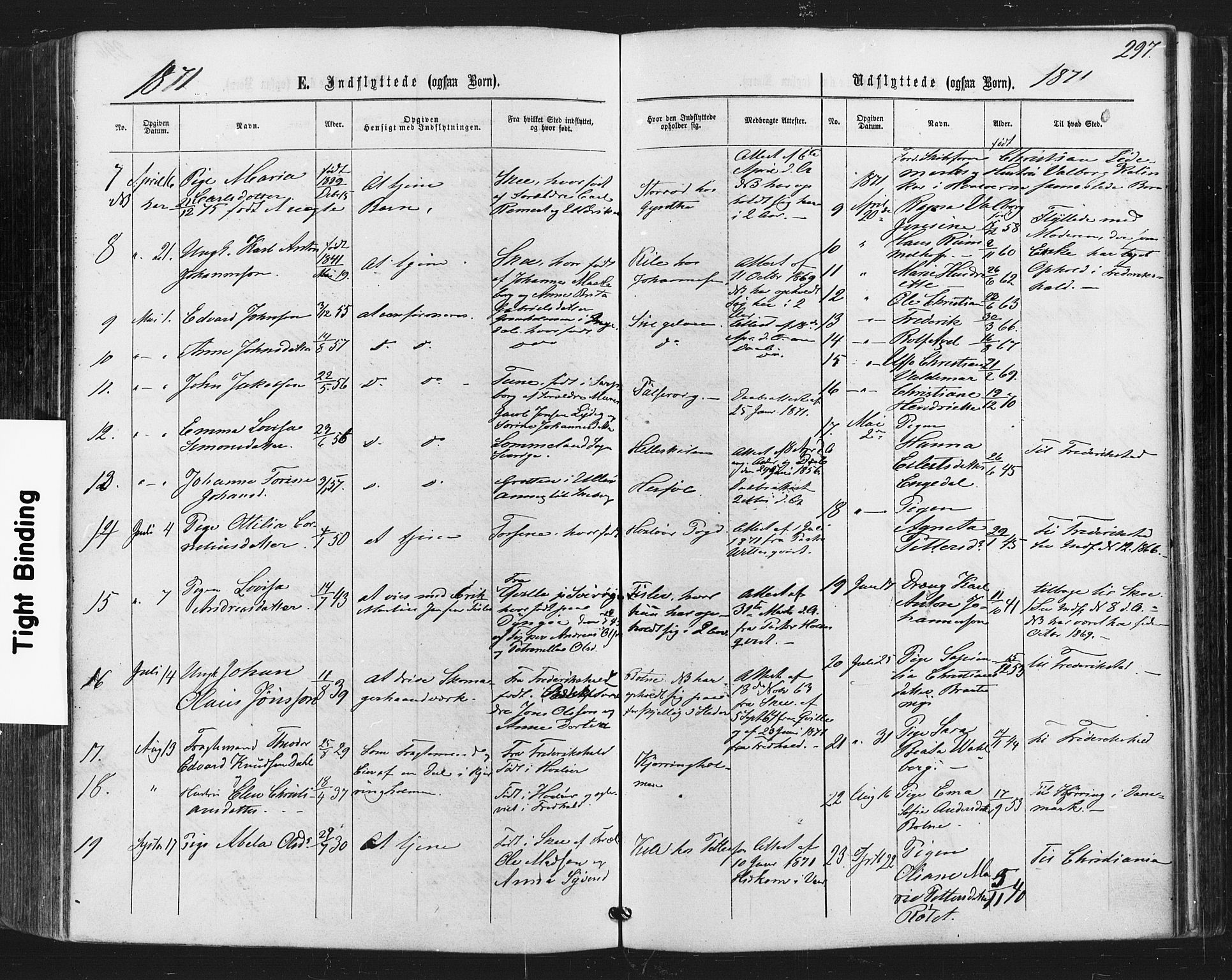 Hvaler prestekontor Kirkebøker, AV/SAO-A-2001/F/Fa/L0007: Parish register (official) no. I 7, 1864-1878, p. 297