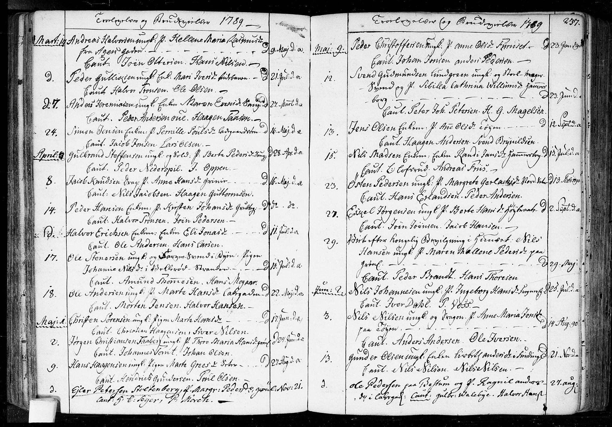 Aker prestekontor kirkebøker, SAO/A-10861/F/L0010: Parish register (official) no. 10, 1786-1809, p. 237