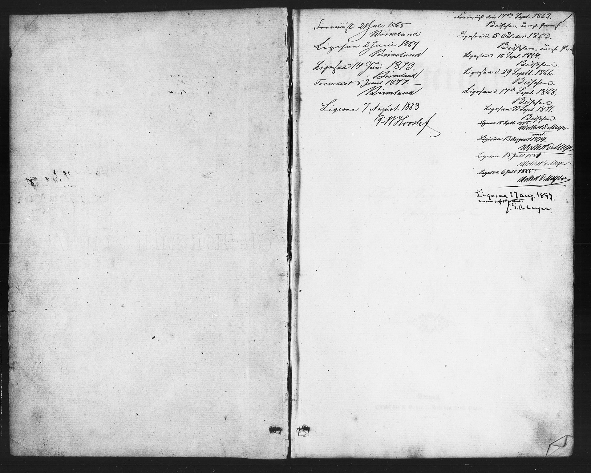 Fitjar sokneprestembete, AV/SAB-A-99926: Parish register (official) no. A 1, 1862-1881, p. 1