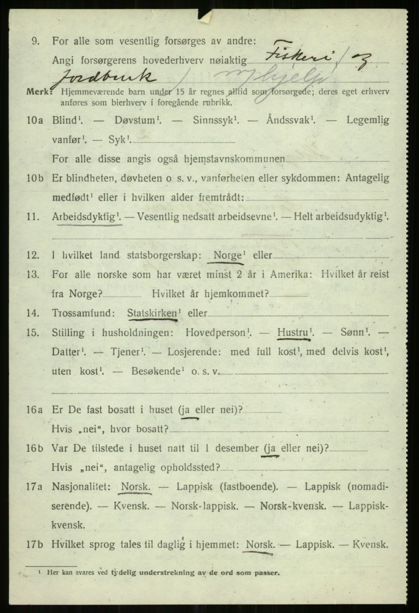 SATØ, 1920 census for Helgøy, 1920, p. 1647