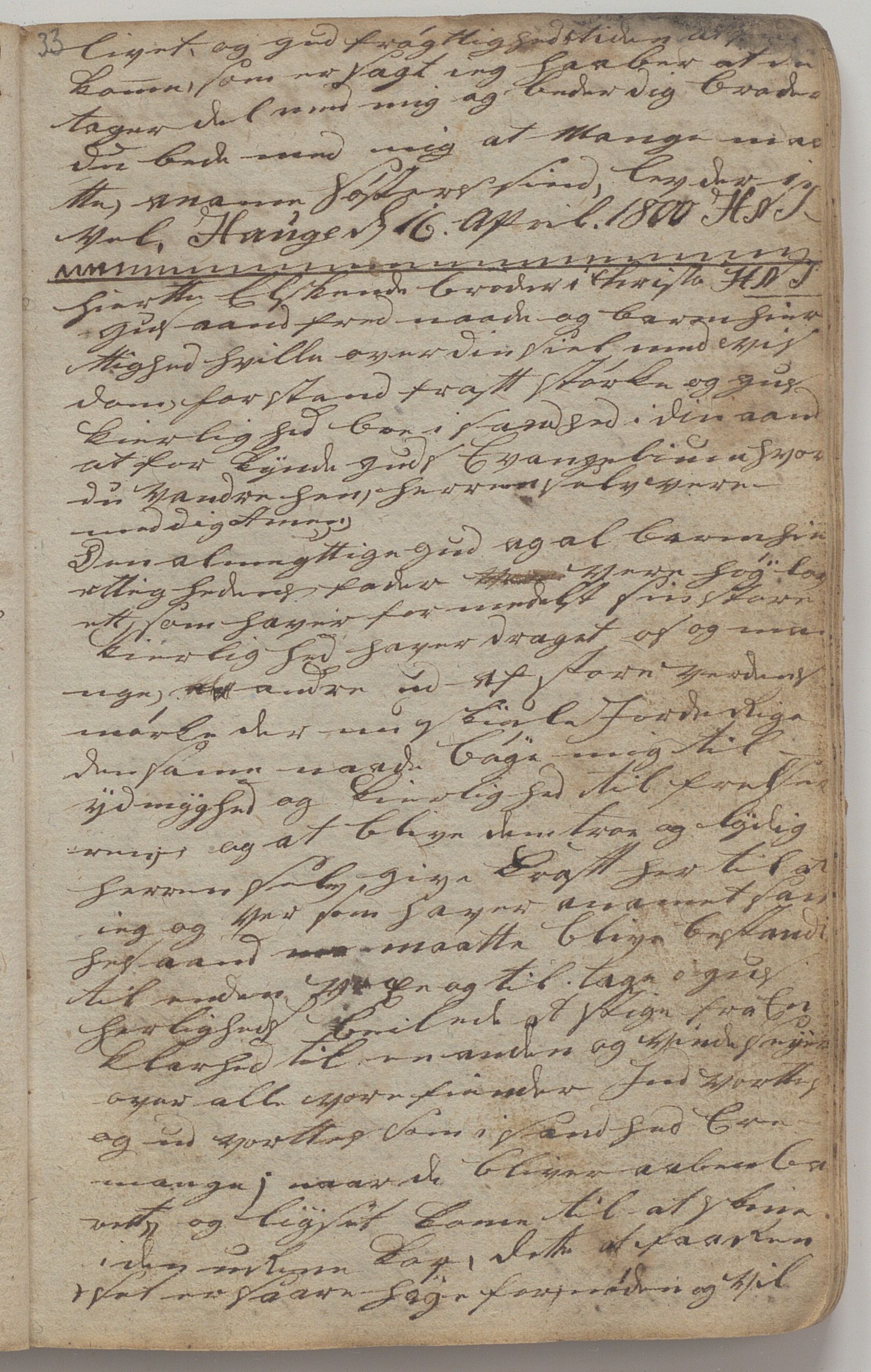Heggtveitsamlingen, TMF/A-1007/H/L0045/0005: Brev, kopibøker, biografiske opptegnelser etc. / "Bøasæter", 1800-1820, p. 33