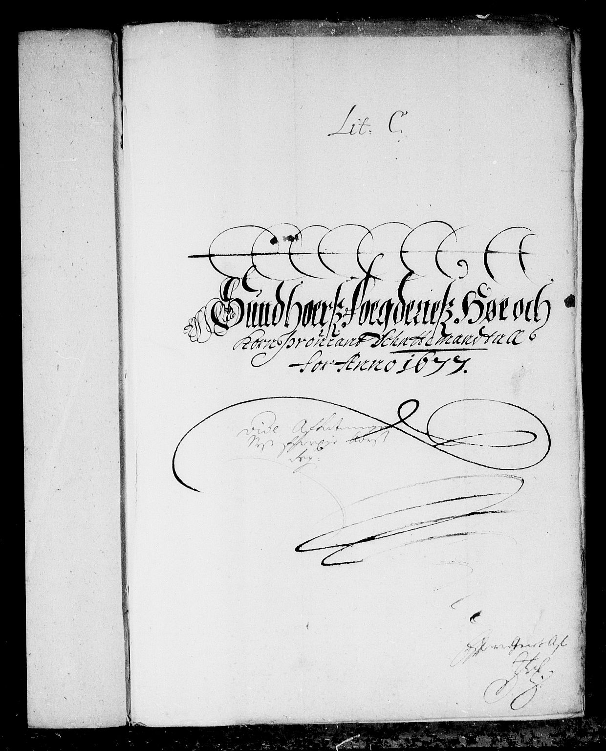 Rentekammeret inntil 1814, Reviderte regnskaper, Stiftamtstueregnskaper, Bergen stiftamt, RA/EA-6043/R/Rc/L0049: Bergen stiftamt, 1675-1677