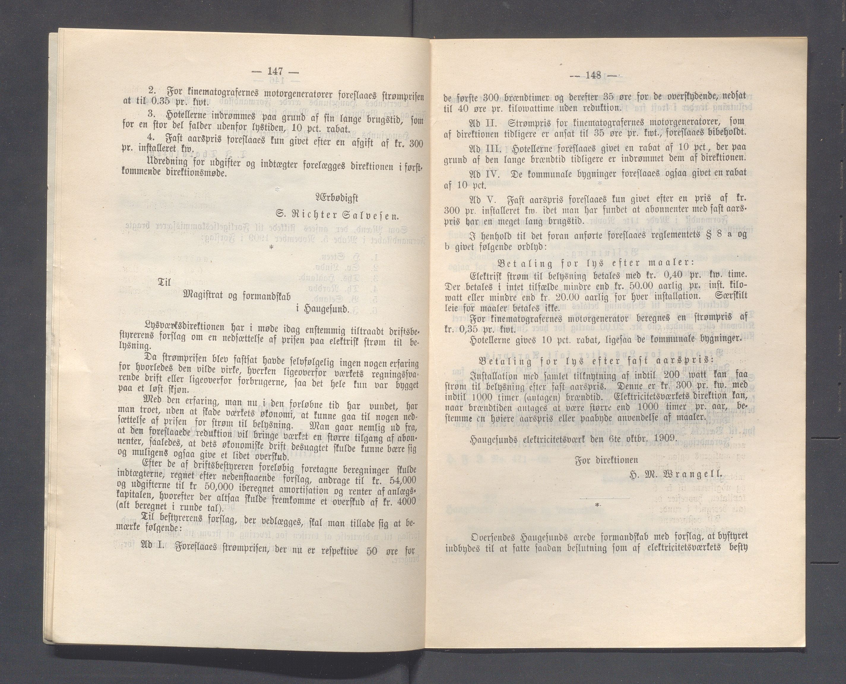 Haugesund kommune - Formannskapet og Bystyret, IKAR/A-740/A/Abb/L0002: Bystyreforhandlinger, 1908-1917, p. 292