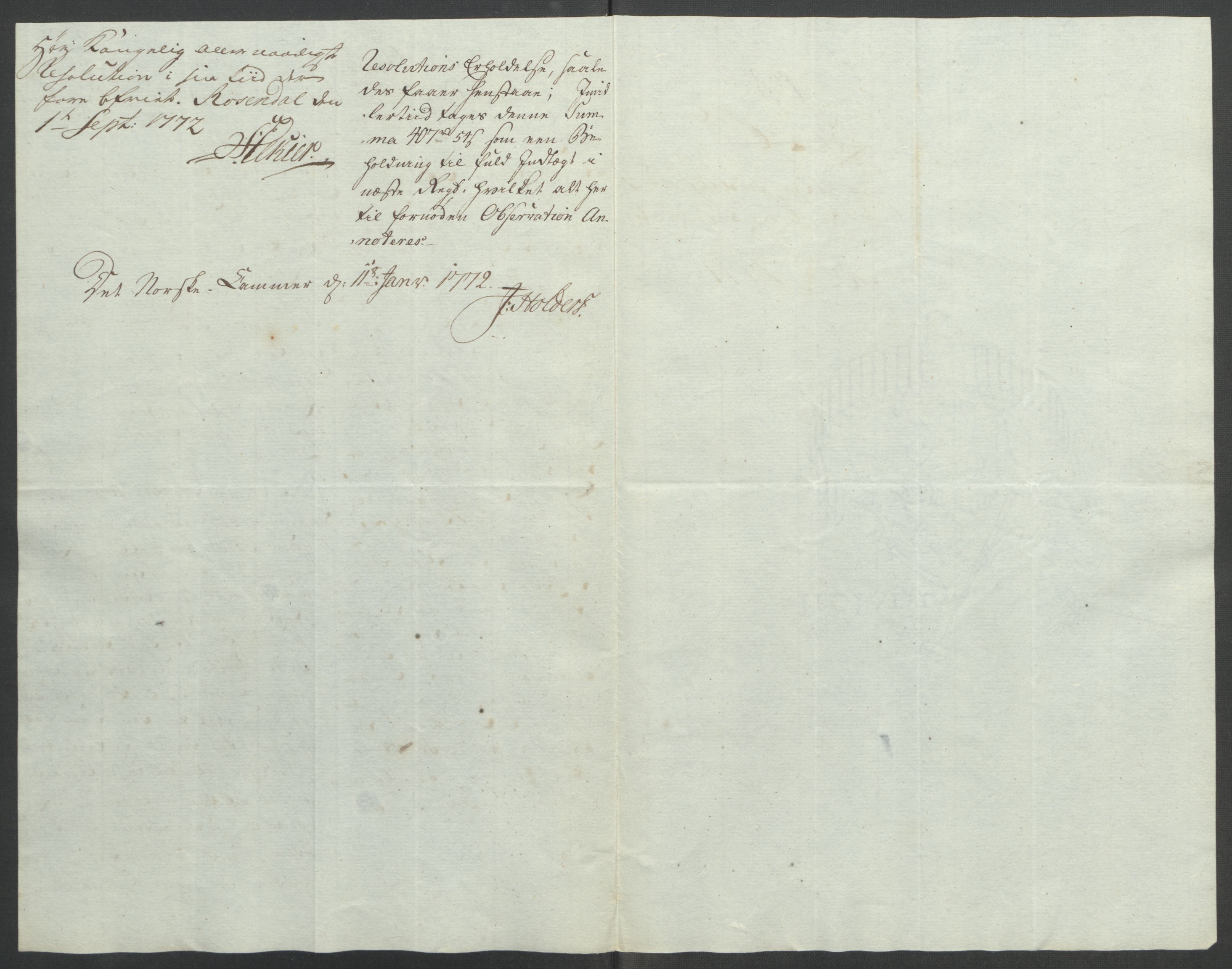 Rentekammeret inntil 1814, Reviderte regnskaper, Fogderegnskap, RA/EA-4092/R49/L3157: Ekstraskatten Rosendal Baroni, 1762-1772, p. 336