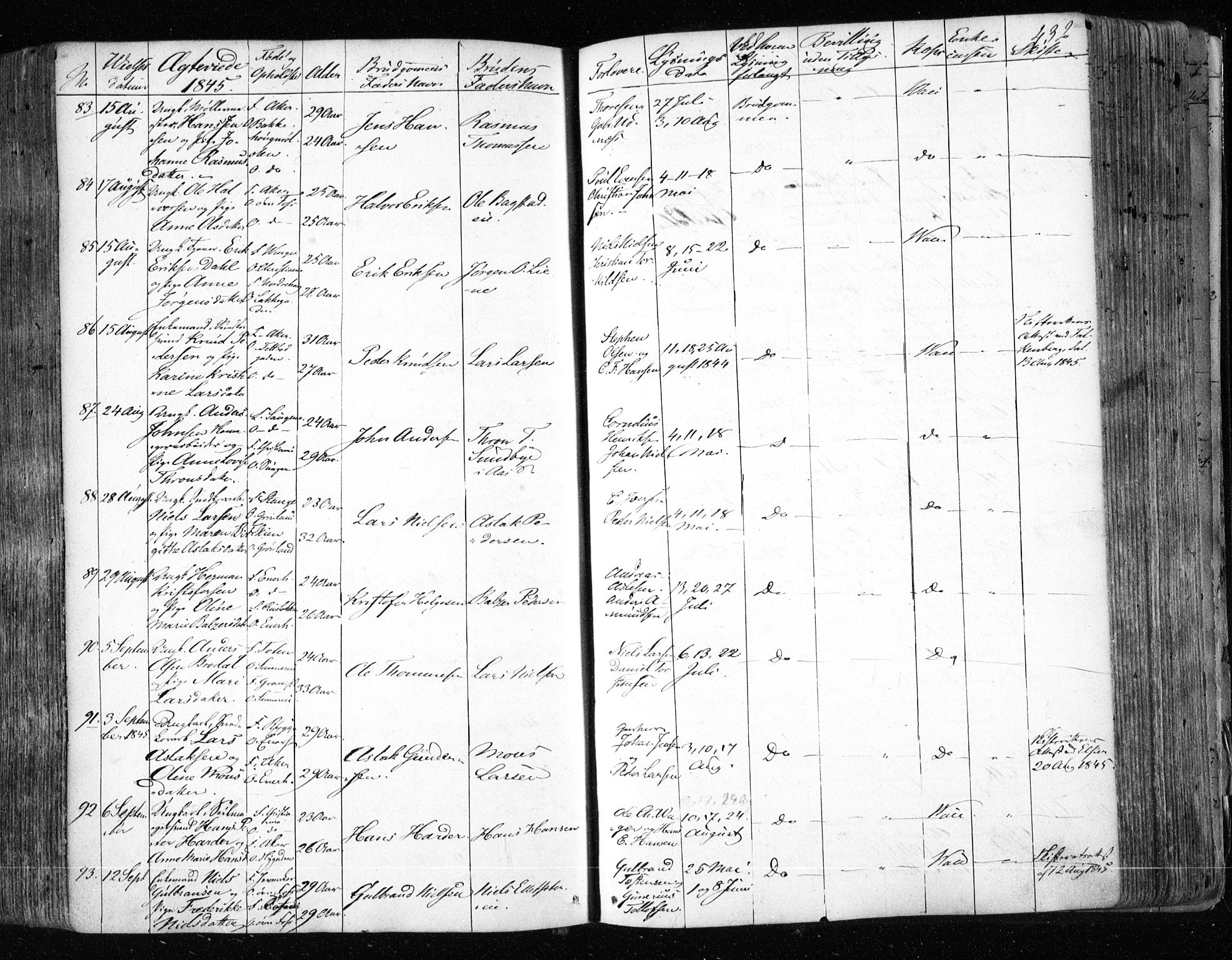 Aker prestekontor kirkebøker, SAO/A-10861/F/L0019: Parish register (official) no. 19, 1842-1852, p. 432