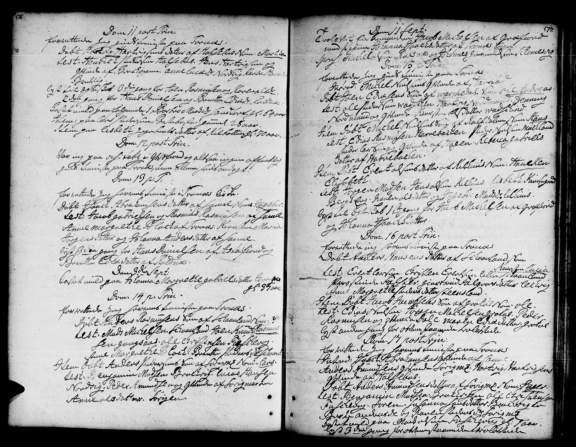 Trondenes sokneprestkontor, AV/SATØ-S-1319/H/Ha/L0002kirke: Parish register (official) no. 2, 1751-1781, p. 516-517