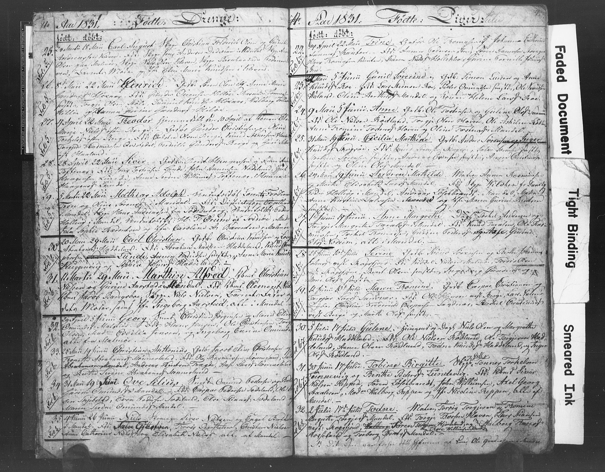 Mandal sokneprestkontor, AV/SAK-1111-0030/F/Fb/Fba/L0003: Parish register (copy) no. B 1B, 1831-1834, p. 4