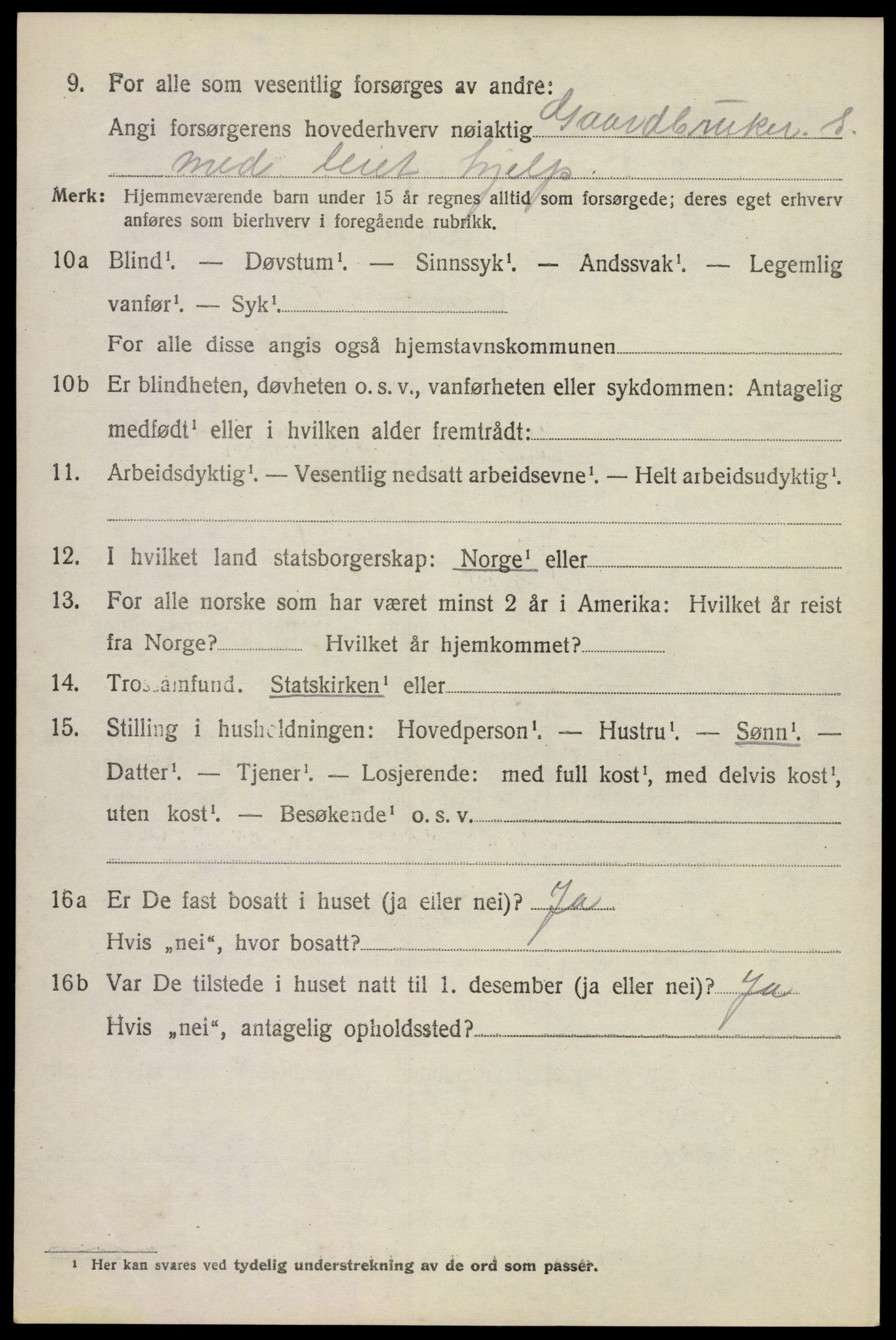 SAKO, 1920 census for Sem, 1920, p. 7484