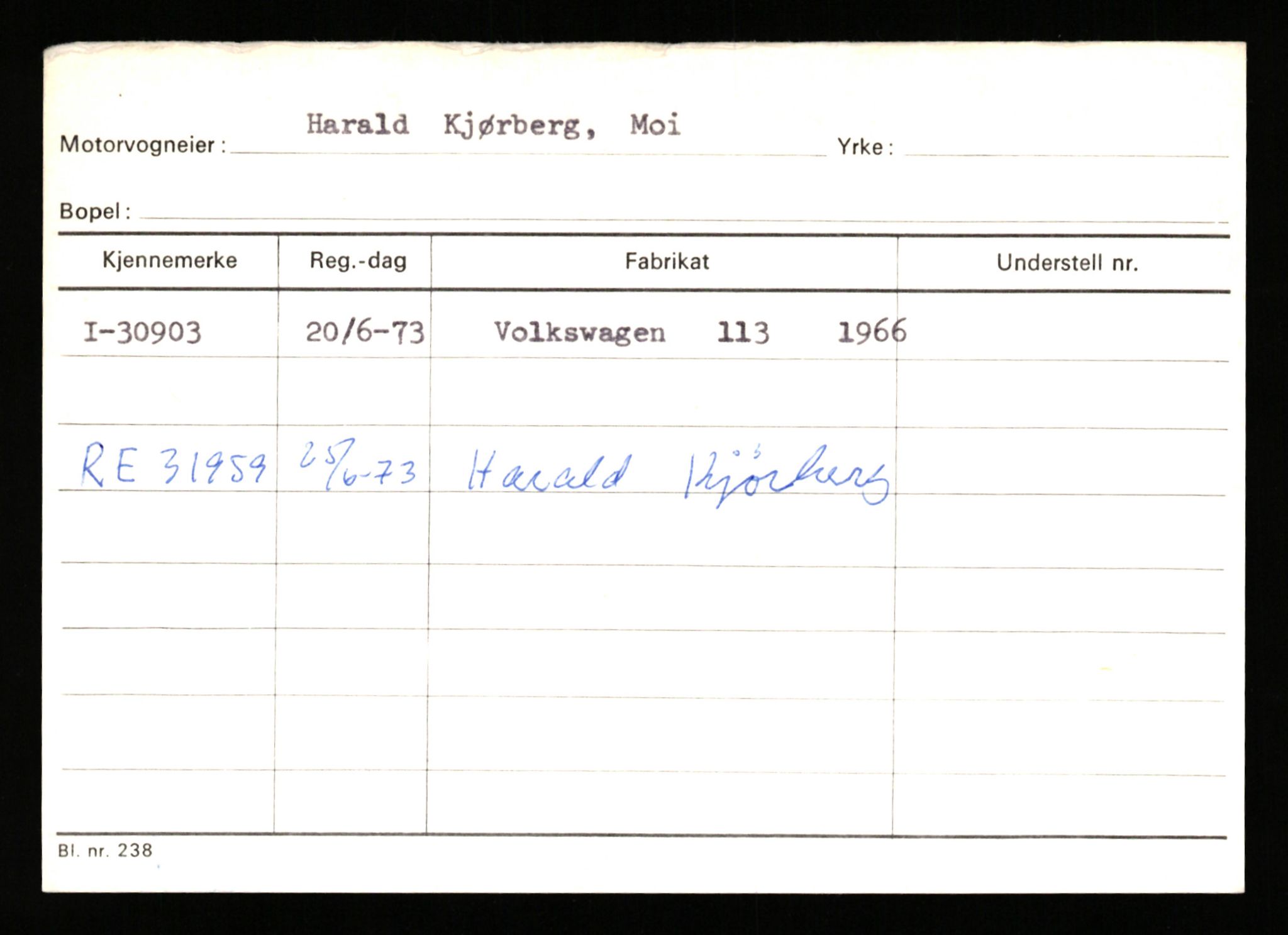 Stavanger trafikkstasjon, SAST/A-101942/0/G/L0005: Registreringsnummer: 23000 - 34245, 1930-1971, p. 2427