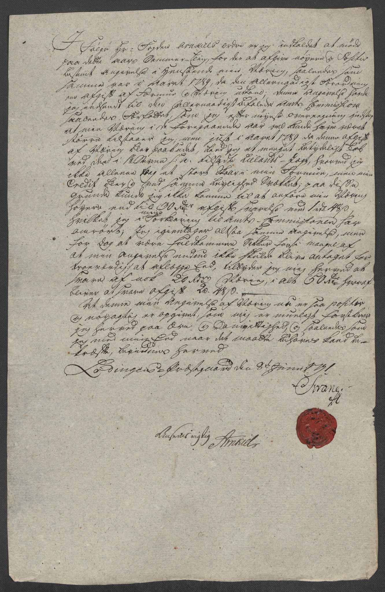 Rentekammeret inntil 1814, Reviderte regnskaper, Mindre regnskaper, AV/RA-EA-4068/Rf/Rfe/L0040: Ryfylke fogderi, Råbyggelaget fogderi, Salten fogderi, 1789, p. 340