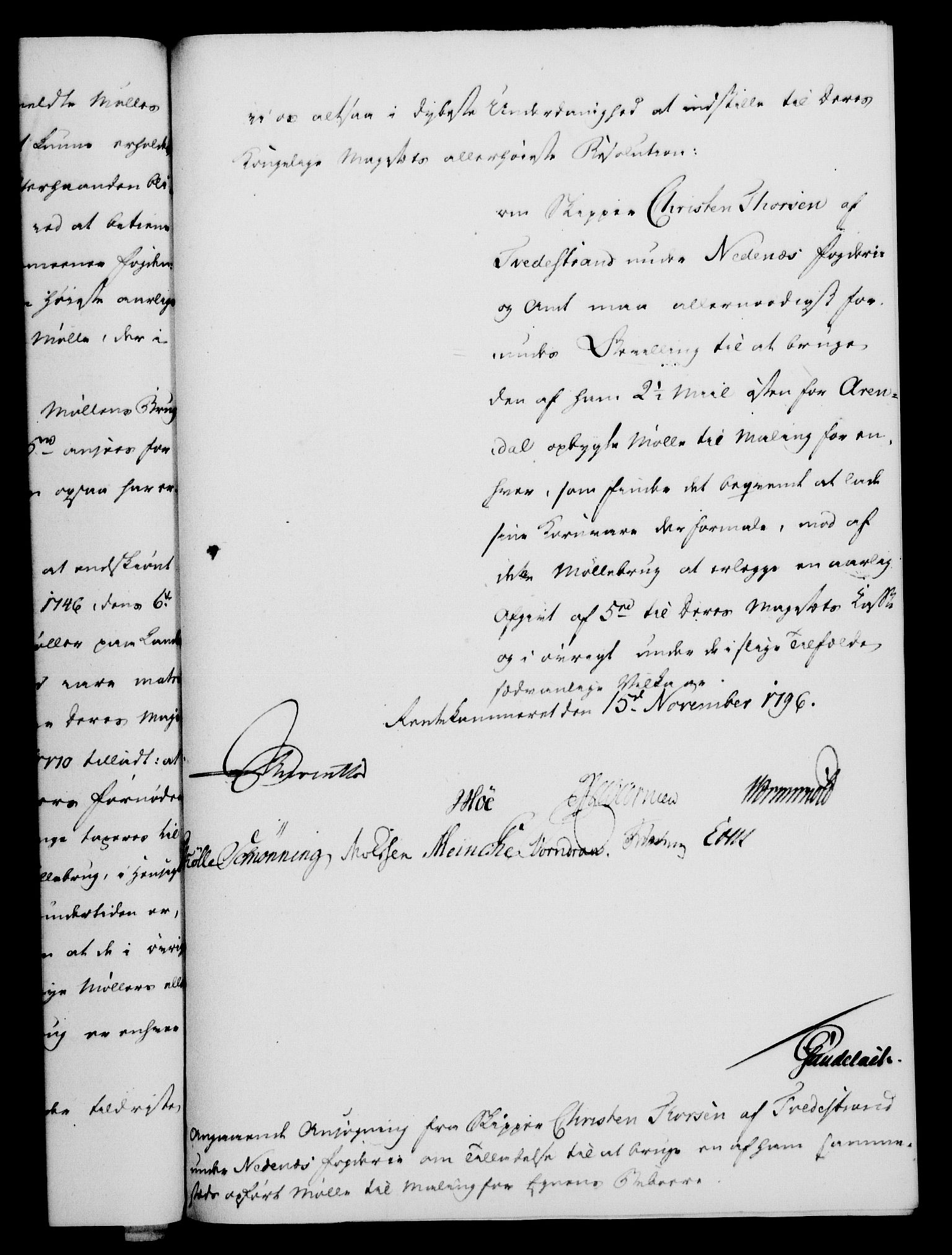 Rentekammeret, Kammerkanselliet, RA/EA-3111/G/Gf/Gfa/L0078: Norsk relasjons- og resolusjonsprotokoll (merket RK 52.78), 1796, p. 485