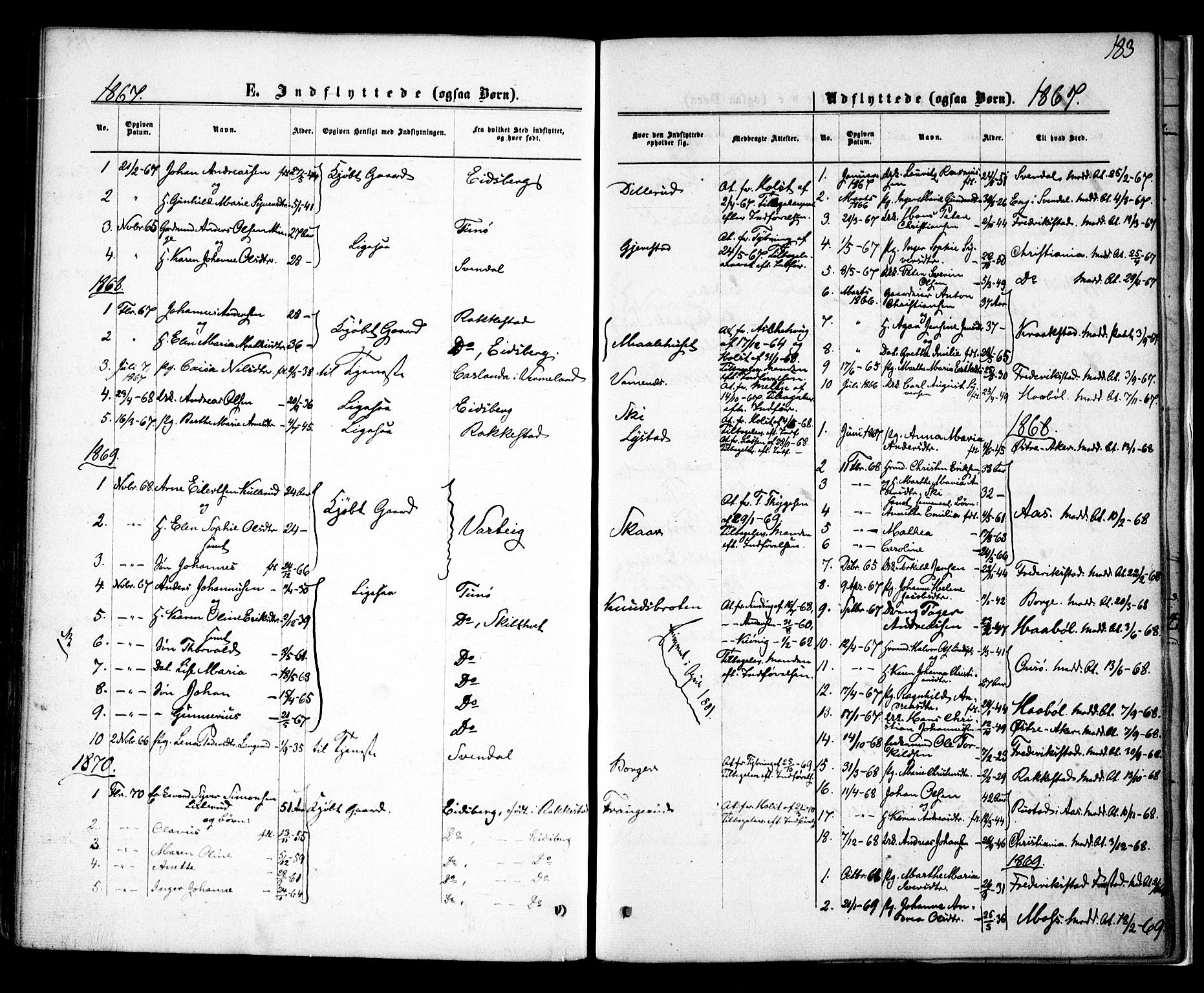 Skiptvet prestekontor Kirkebøker, AV/SAO-A-20009/F/Fa/L0008: Parish register (official) no. 8, 1867-1877, p. 183