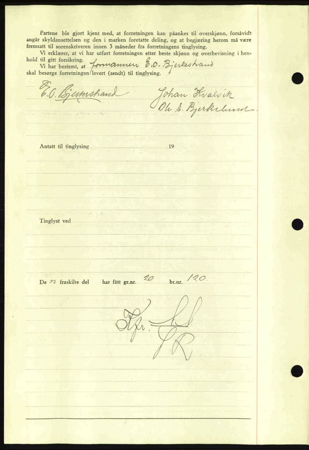 Nordmøre sorenskriveri, AV/SAT-A-4132/1/2/2Ca: Mortgage book no. A92, 1942-1942, Diary no: : 1604/1942