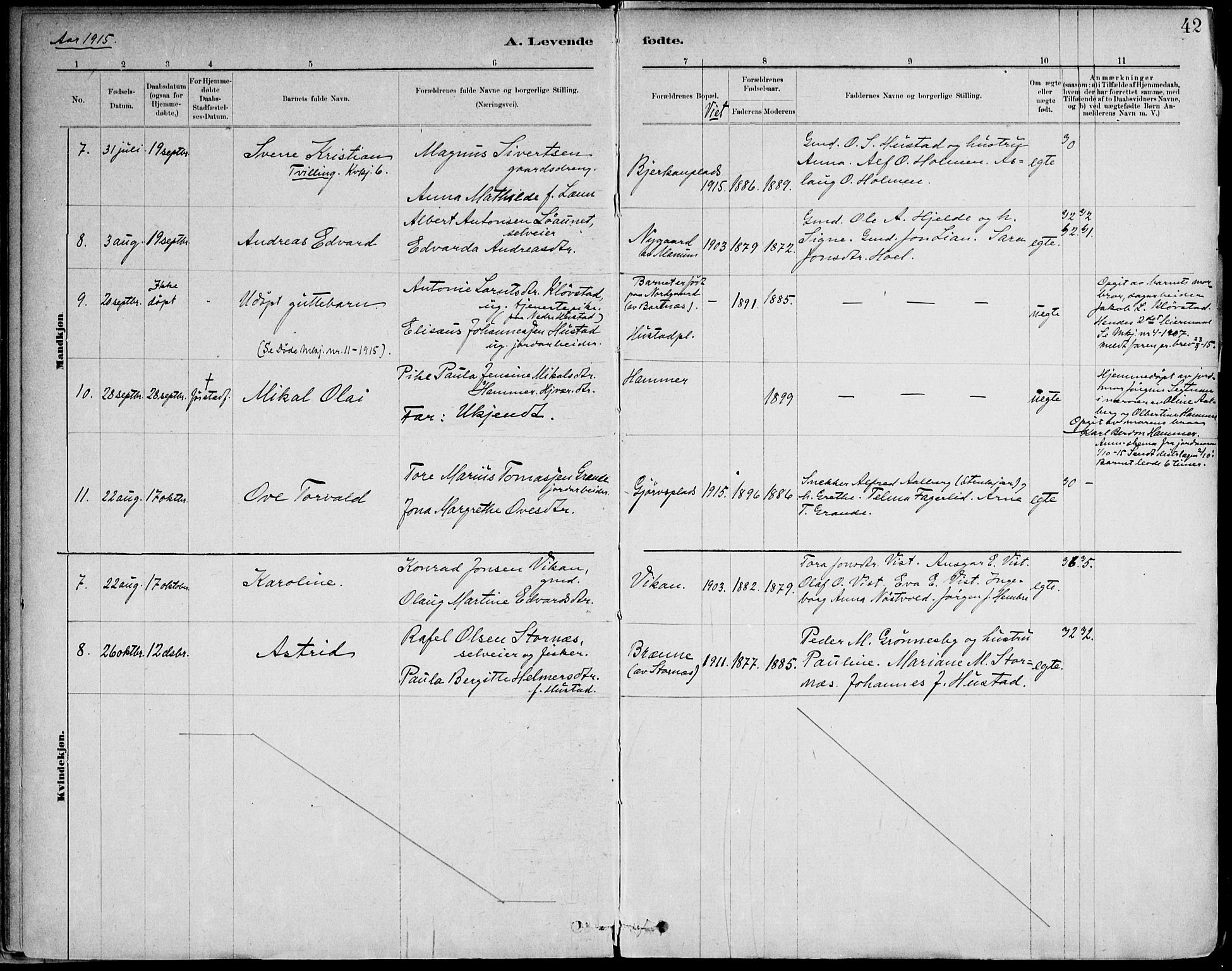 Ministerialprotokoller, klokkerbøker og fødselsregistre - Nord-Trøndelag, SAT/A-1458/732/L0316: Parish register (official) no. 732A01, 1879-1921, p. 42