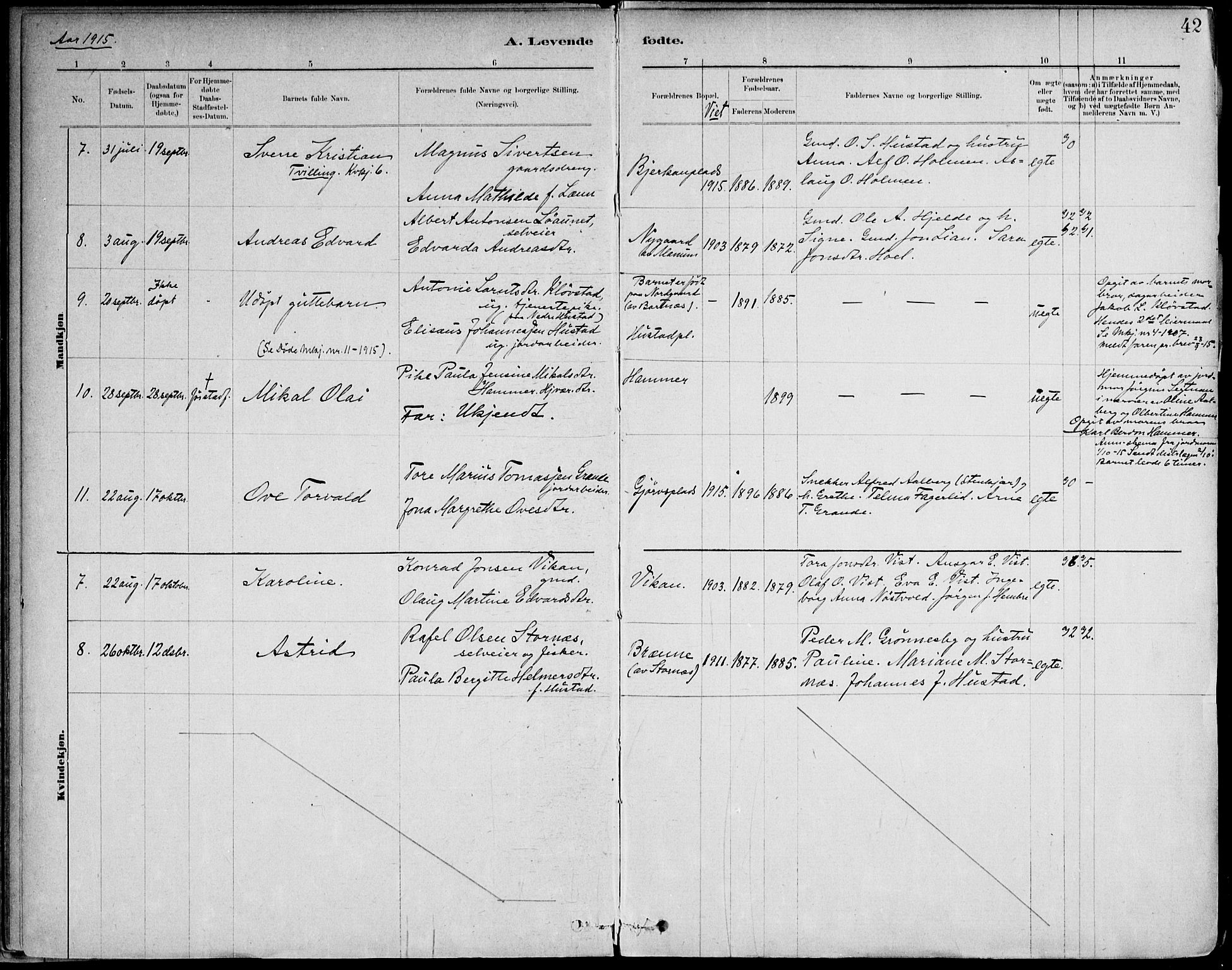 Ministerialprotokoller, klokkerbøker og fødselsregistre - Nord-Trøndelag, AV/SAT-A-1458/732/L0316: Parish register (official) no. 732A01, 1879-1921, p. 42