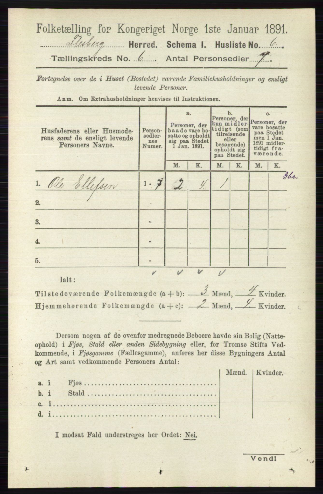 RA, 1891 census for 0631 Flesberg, 1891, p. 926