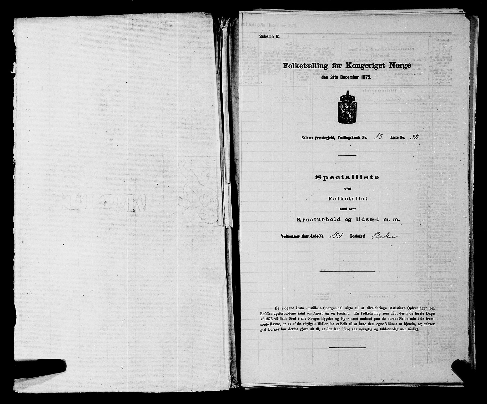 SAKO, 1875 census for 0818P Solum, 1875, p. 1886