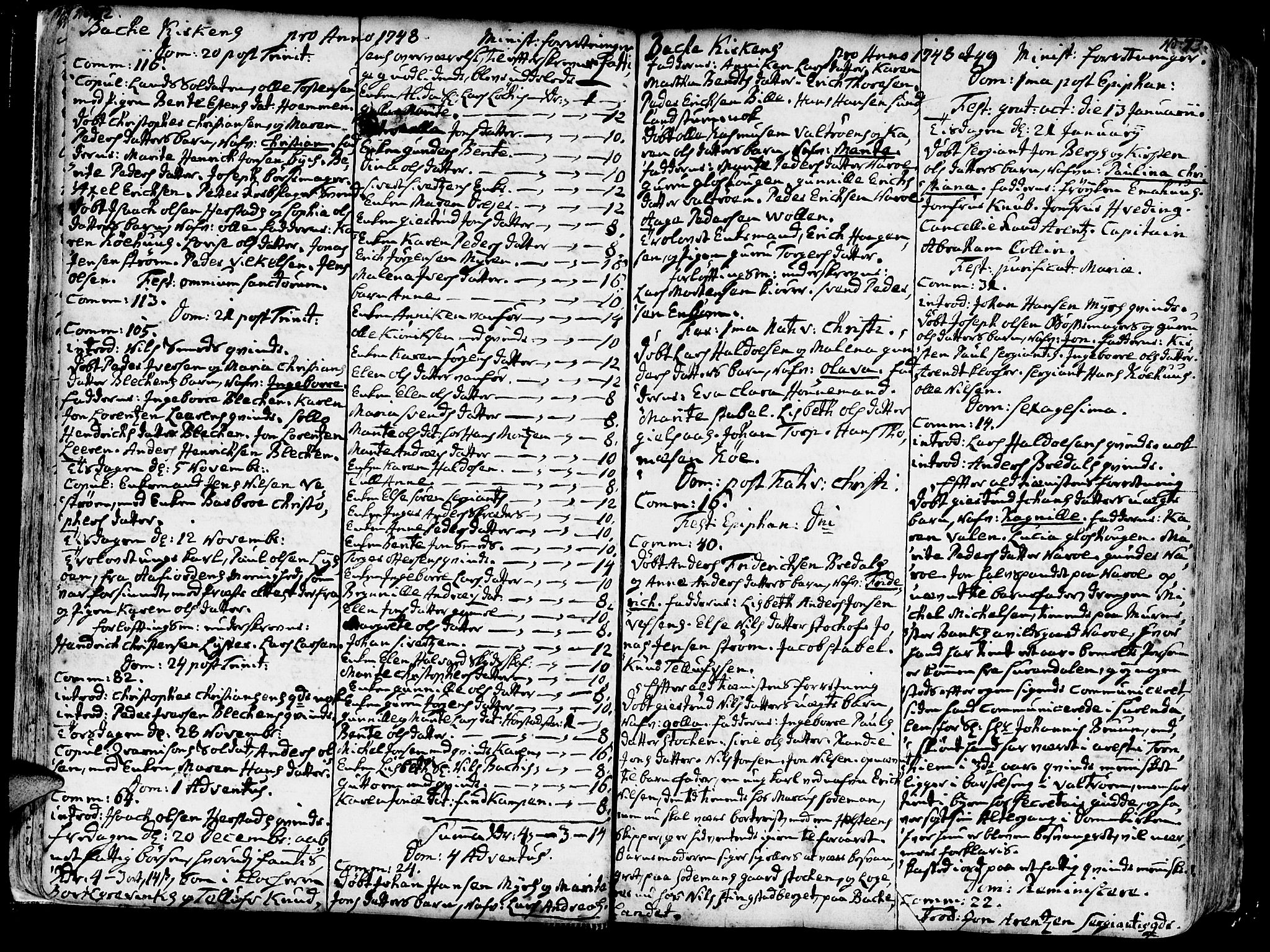 Ministerialprotokoller, klokkerbøker og fødselsregistre - Sør-Trøndelag, SAT/A-1456/606/L0276: Parish register (official) no. 606A01 /2, 1727-1779, p. 72-73