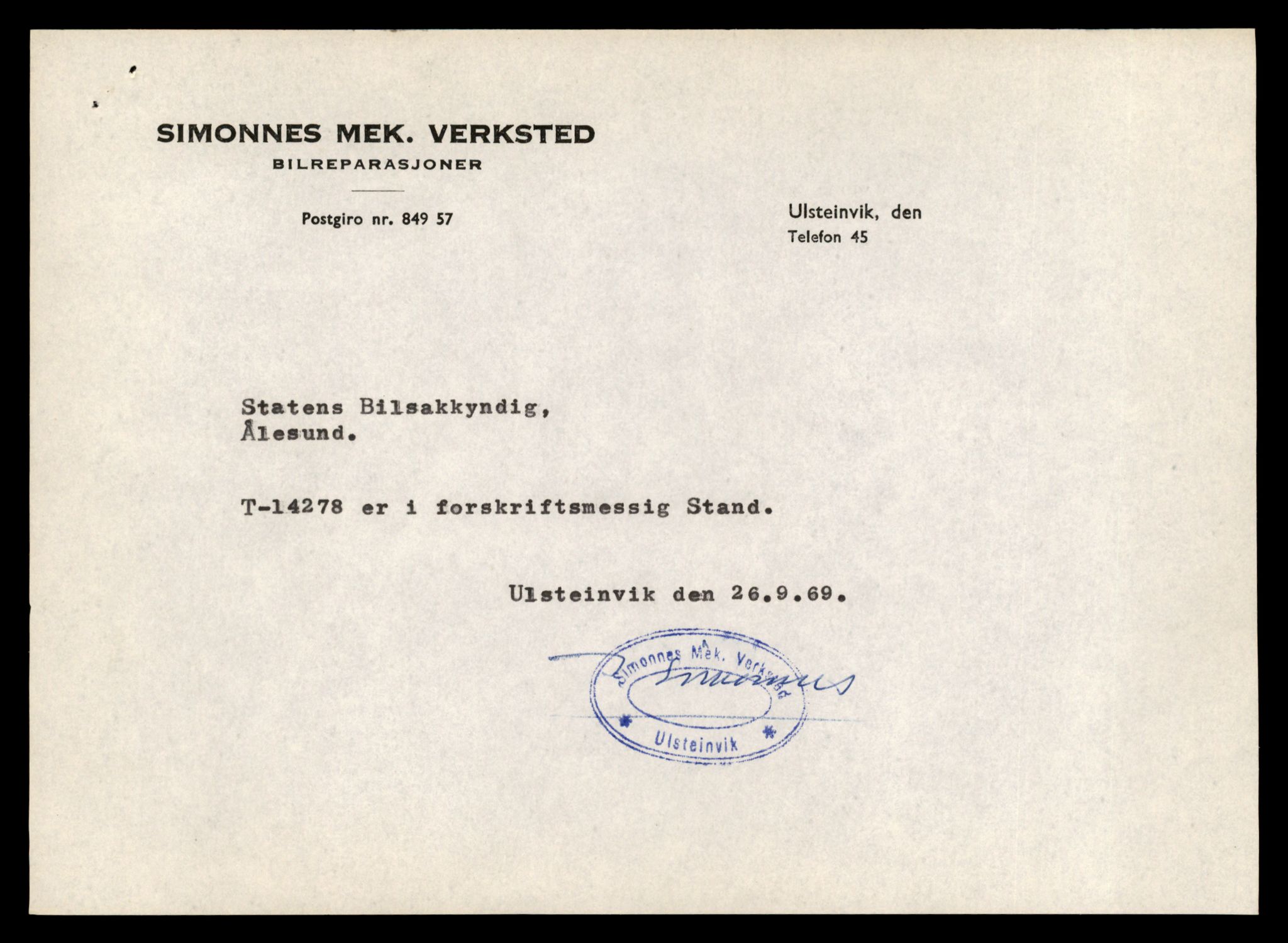Møre og Romsdal vegkontor - Ålesund trafikkstasjon, AV/SAT-A-4099/F/Fe/L0044: Registreringskort for kjøretøy T 14205 - T 14319, 1927-1998, p. 2189