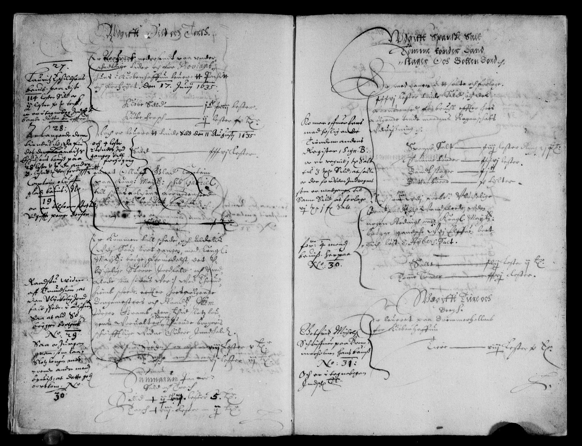 Rentekammeret inntil 1814, Reviderte regnskaper, Lensregnskaper, AV/RA-EA-5023/R/Rb/Rbw/L0054: Trondheim len, 1634-1635