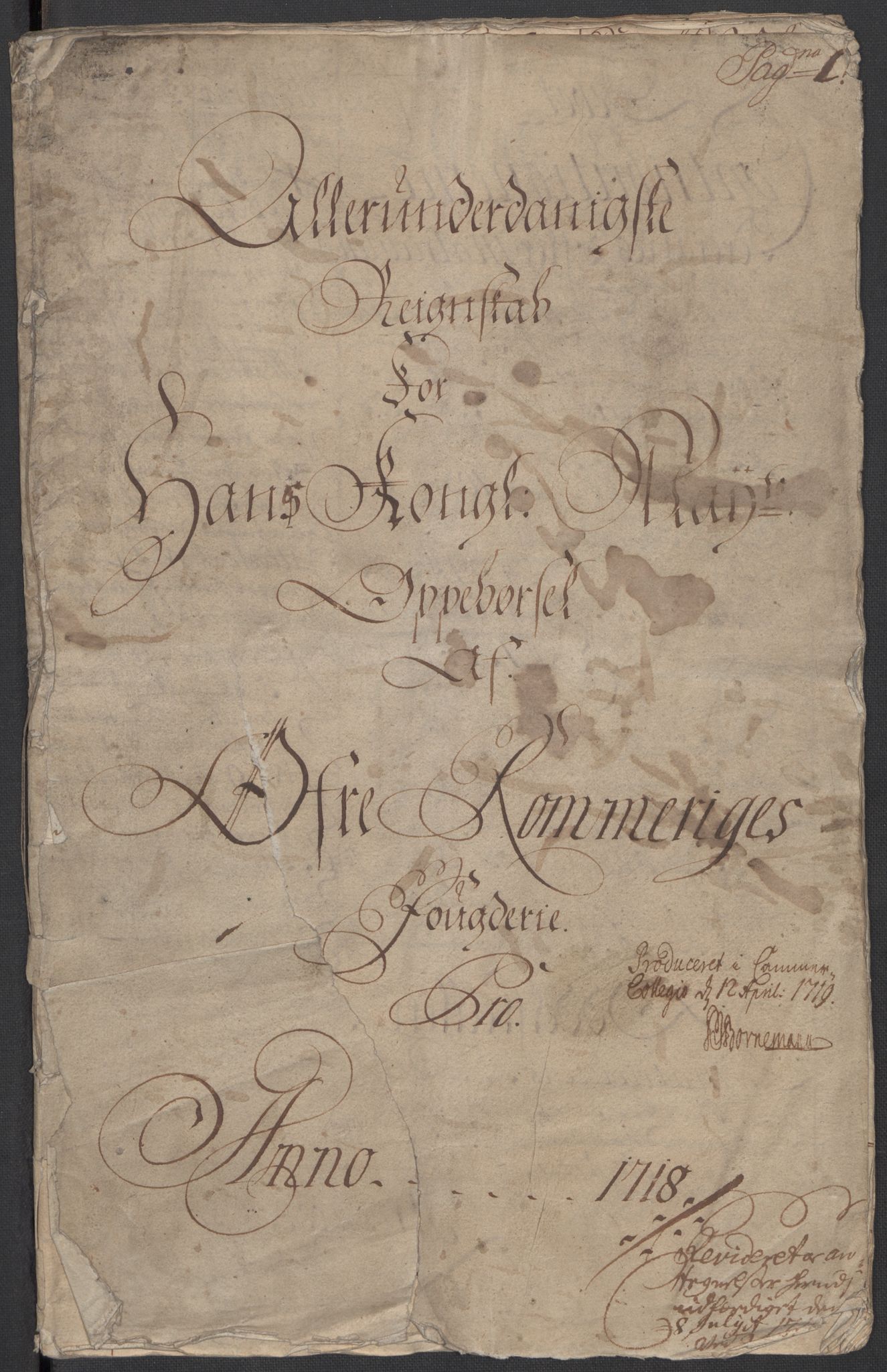 Rentekammeret inntil 1814, Reviderte regnskaper, Fogderegnskap, AV/RA-EA-4092/R12/L0727: Fogderegnskap Øvre Romerike, 1718, p. 6