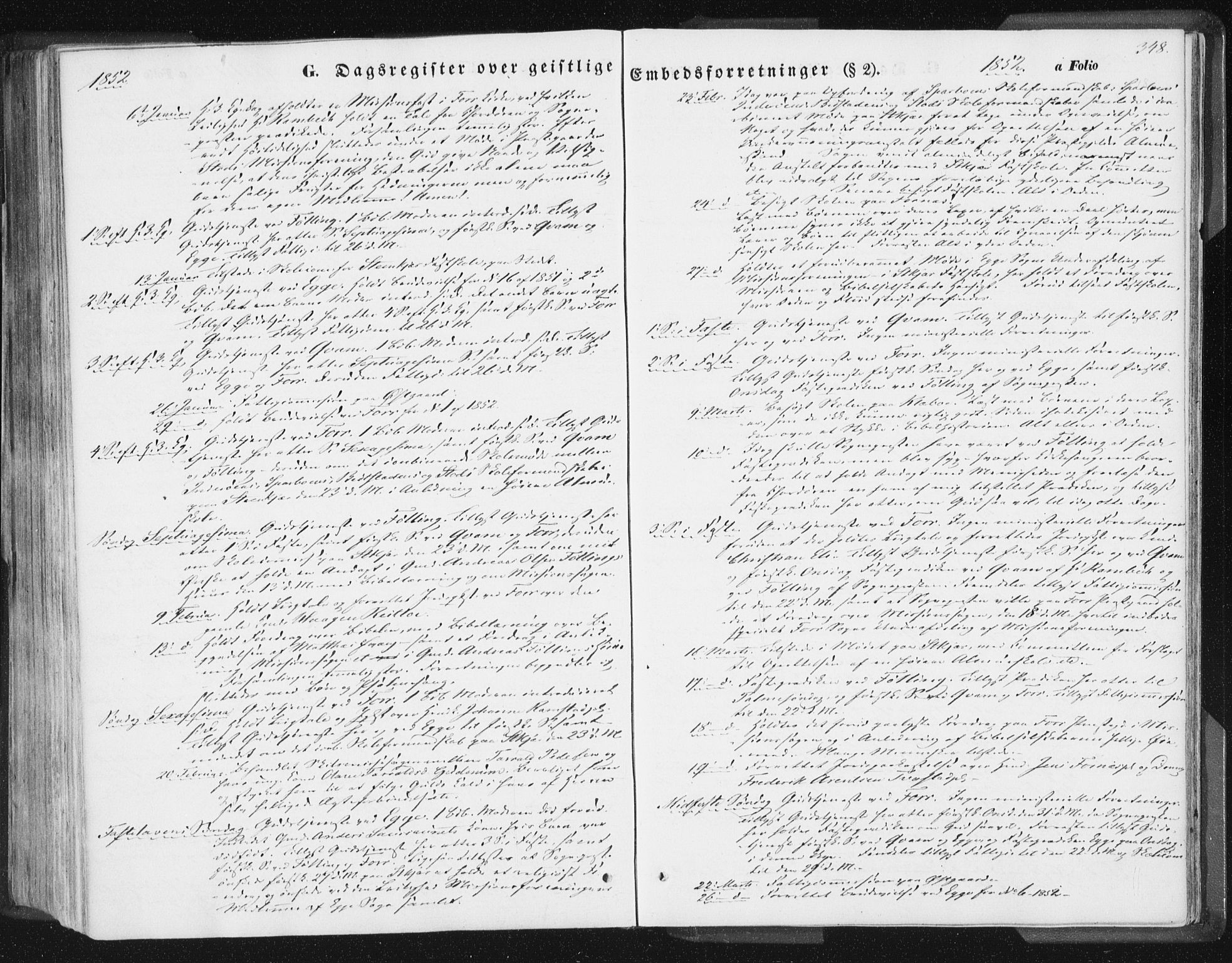 Ministerialprotokoller, klokkerbøker og fødselsregistre - Nord-Trøndelag, SAT/A-1458/746/L0446: Parish register (official) no. 746A05, 1846-1859, p. 348
