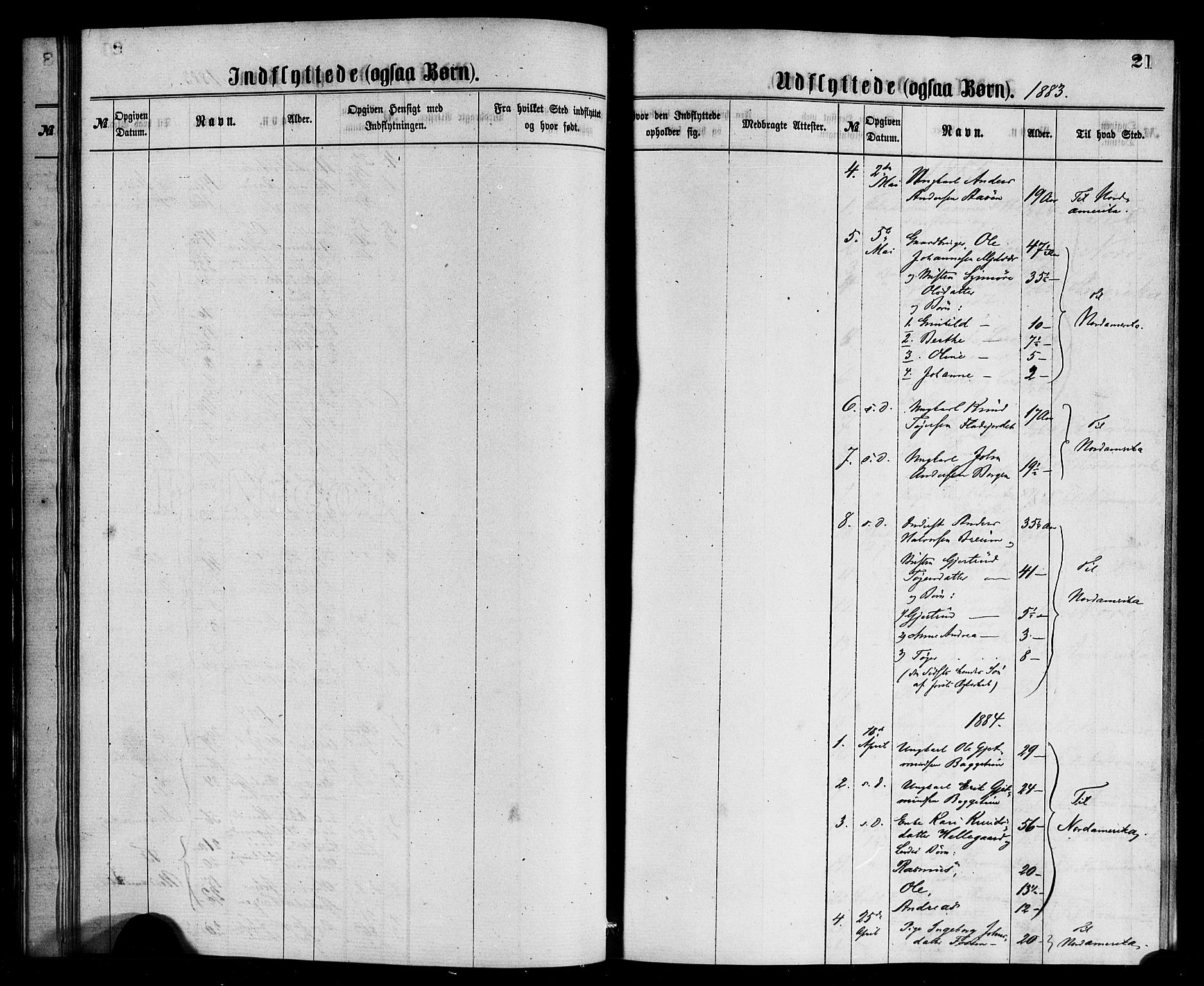 Jostedal sokneprestembete, AV/SAB-A-80601/H/Haa/Haaa/L0010: Parish register (official) no. A 10, 1864-1886, p. 21