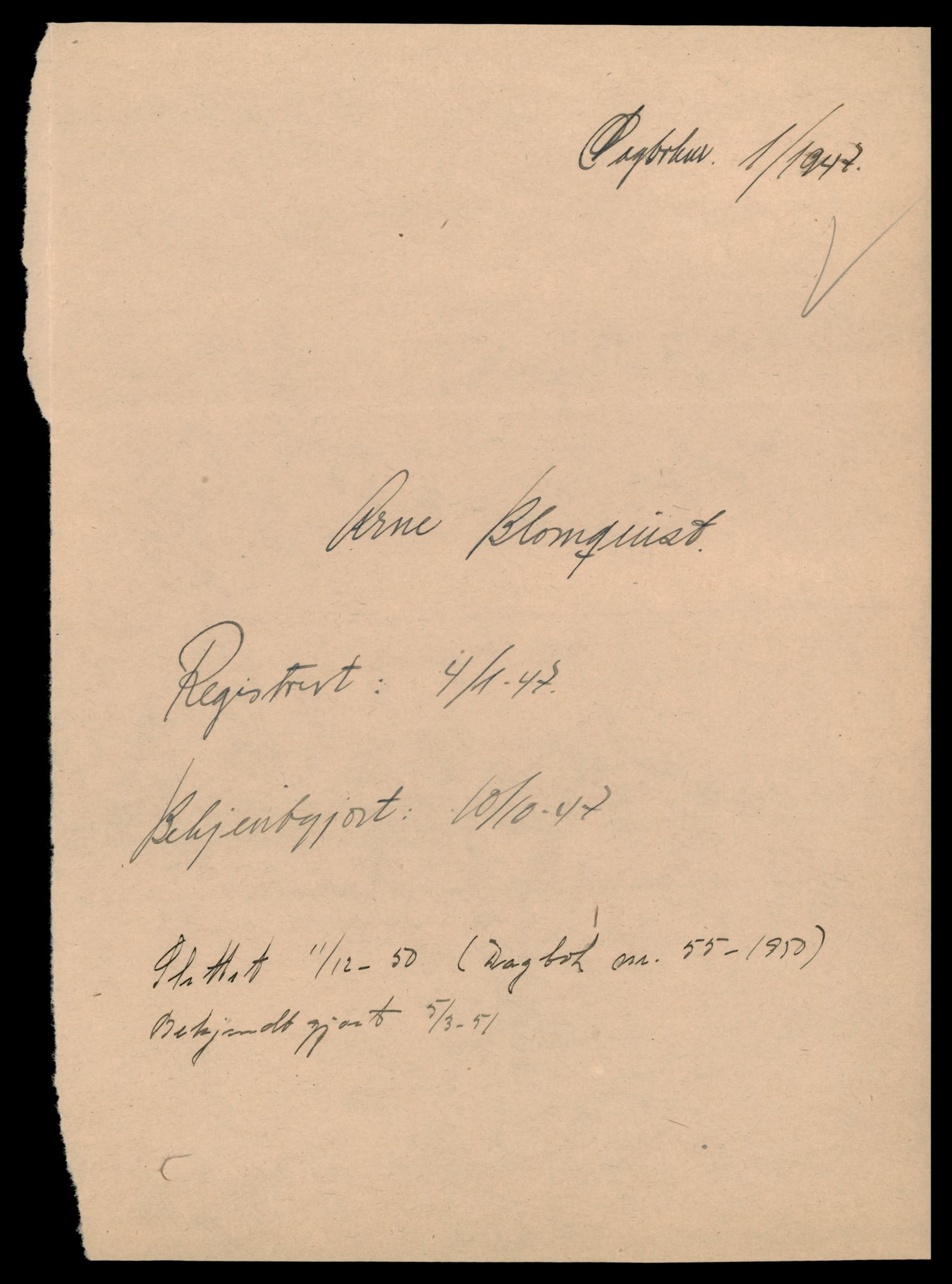 Sarpsborg tingrett, AV/SAT-A-10471a/K/Kb/Kbb/L0002: Enkeltmannsforetak, Ar - Bp, 1890-1989, p. 7