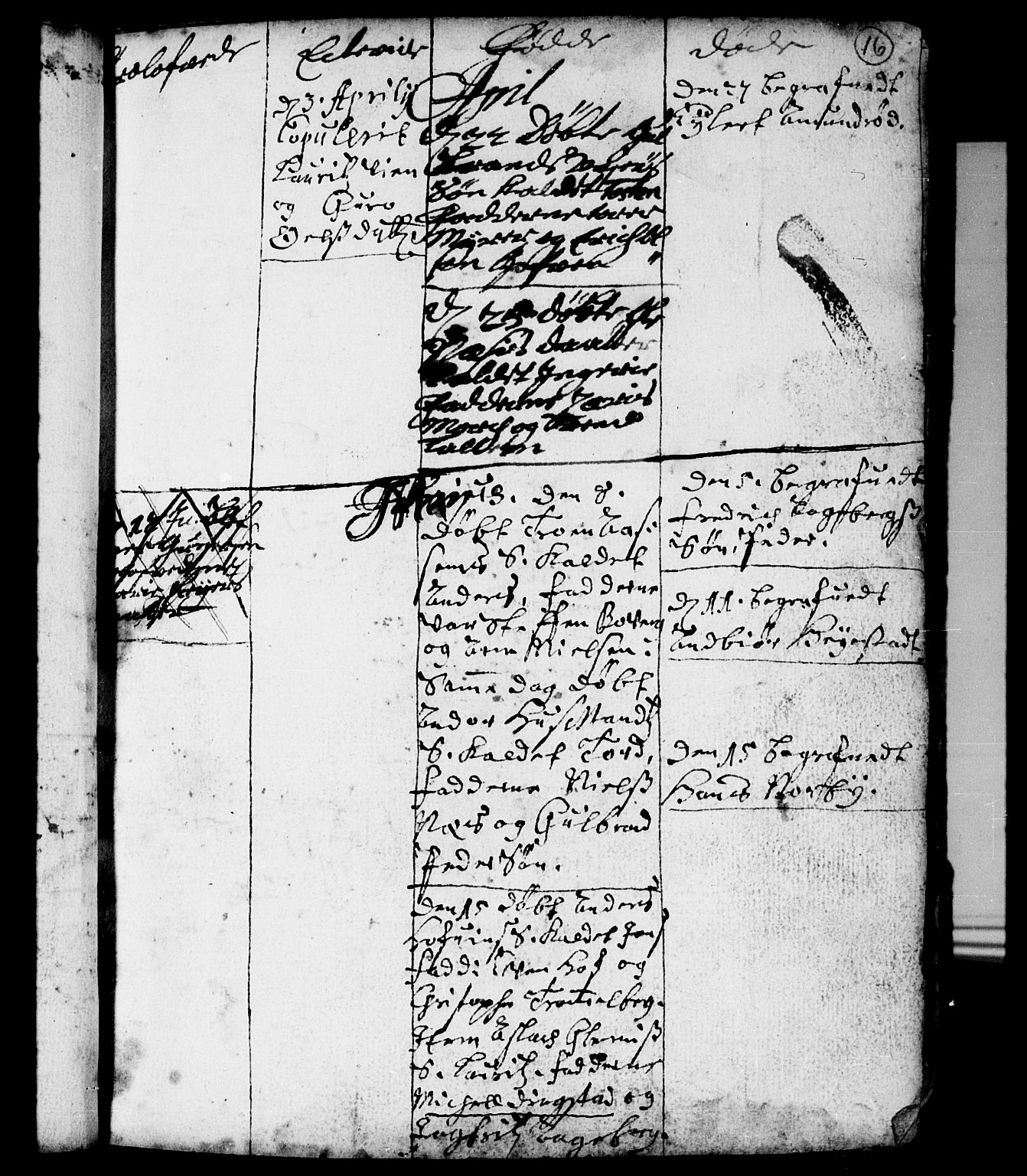 Spydeberg prestekontor Kirkebøker, AV/SAO-A-10924/F/Fa/L0001: Parish register (official) no. I 1, 1696-1738, p. 16