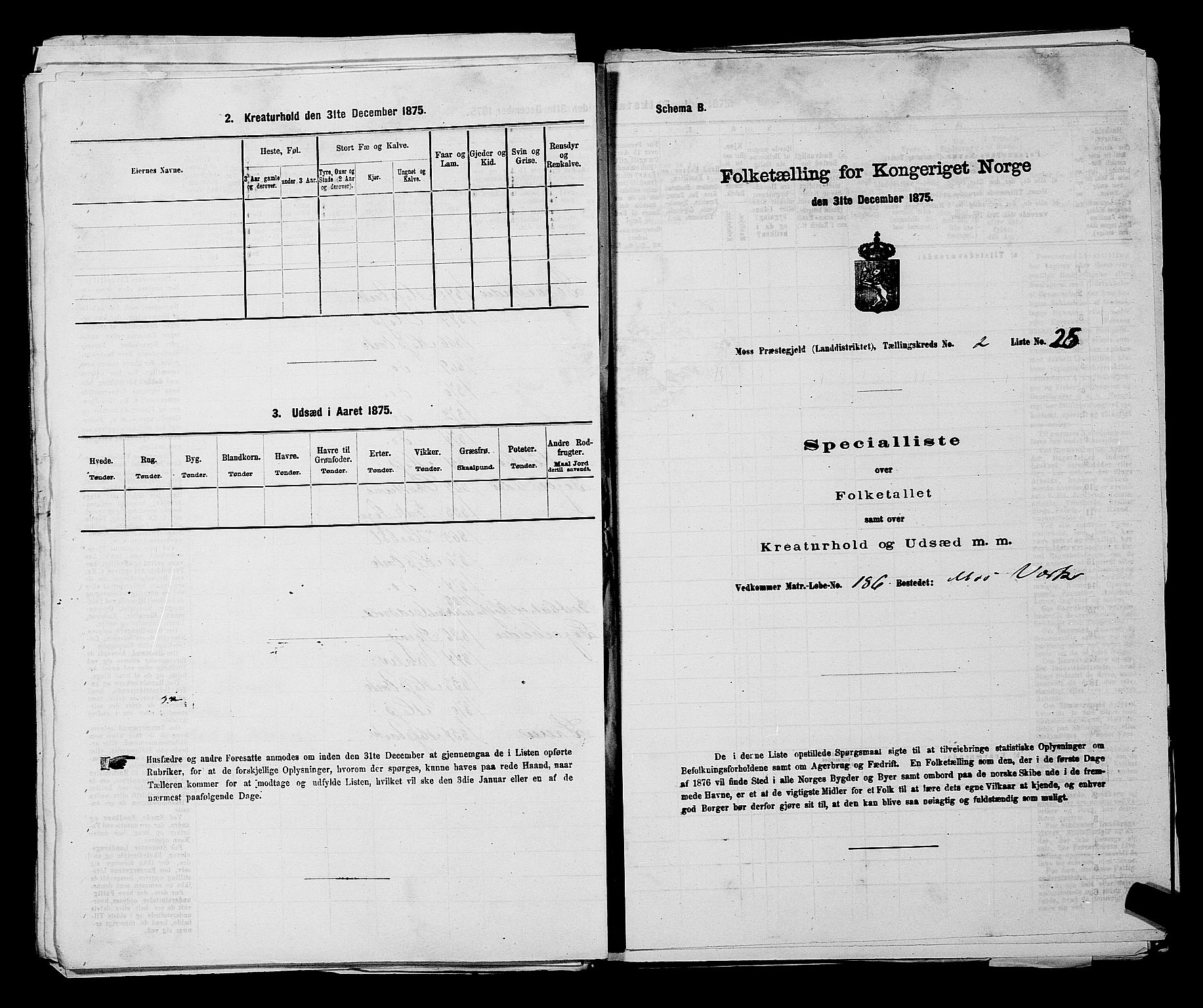 RA, 1875 census for 0194L Moss/Moss, 1875, p. 268