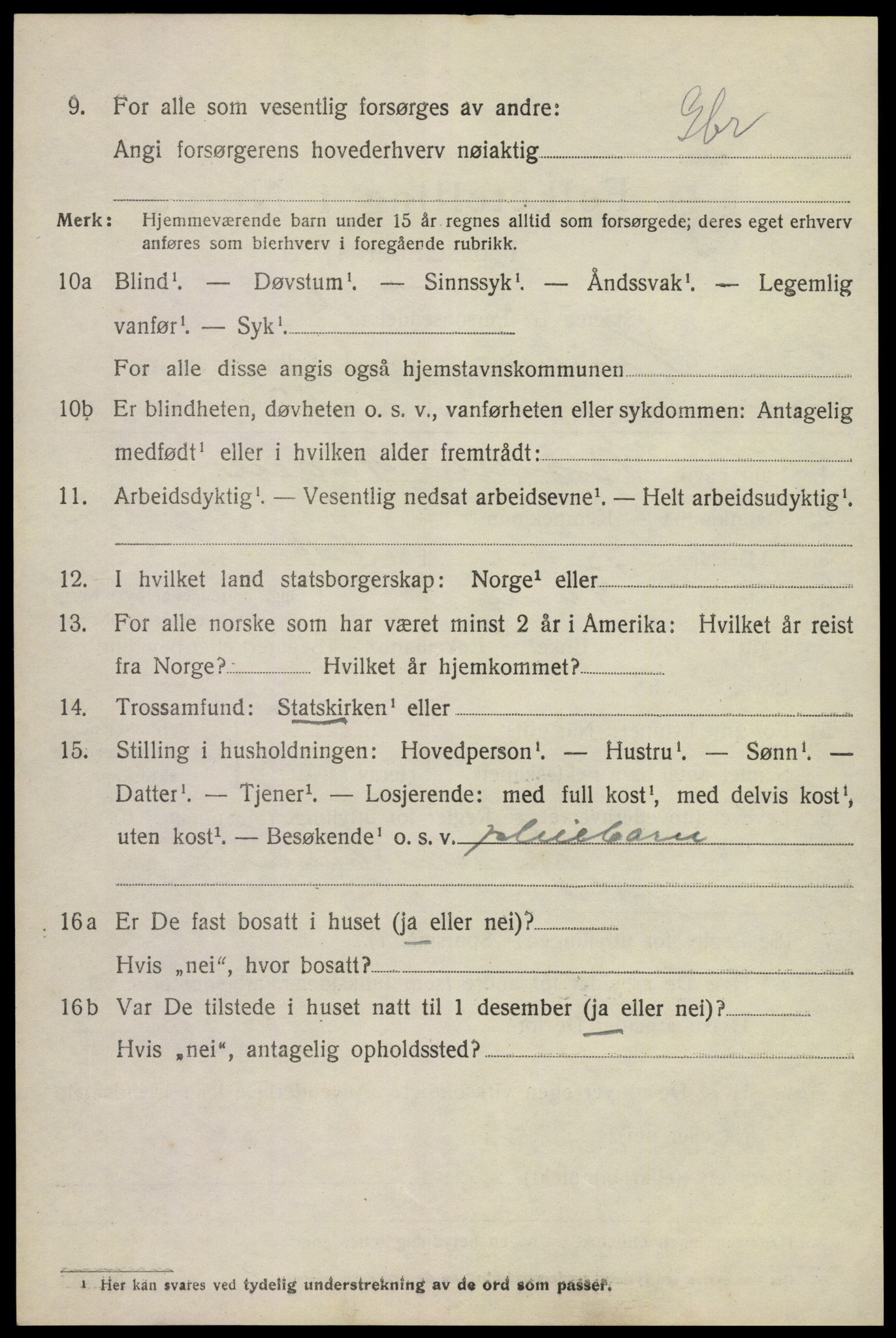 SAKO, 1920 census for Hurum, 1920, p. 6119