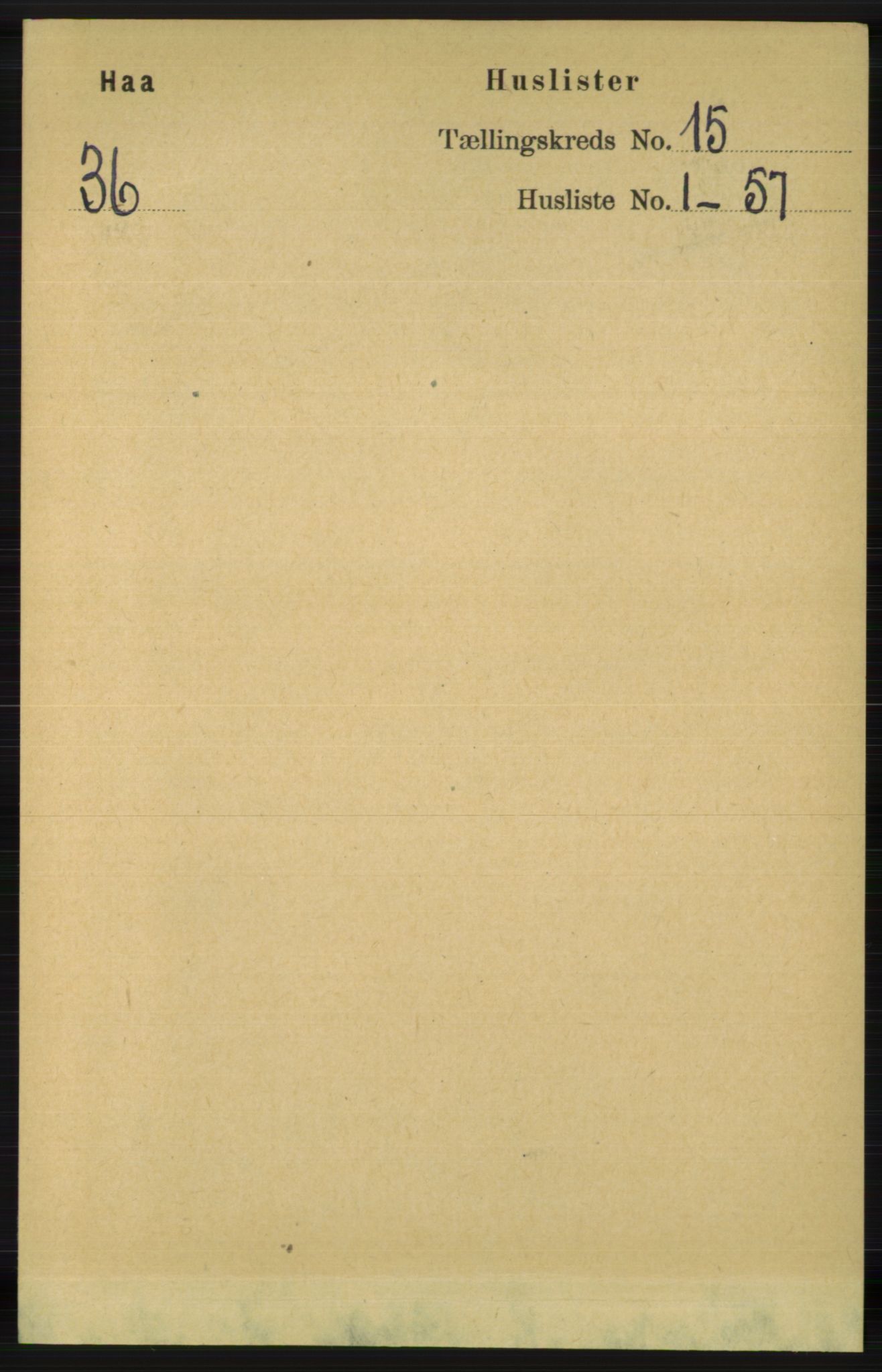 RA, 1891 census for 1119 Hå, 1891, p. 3579