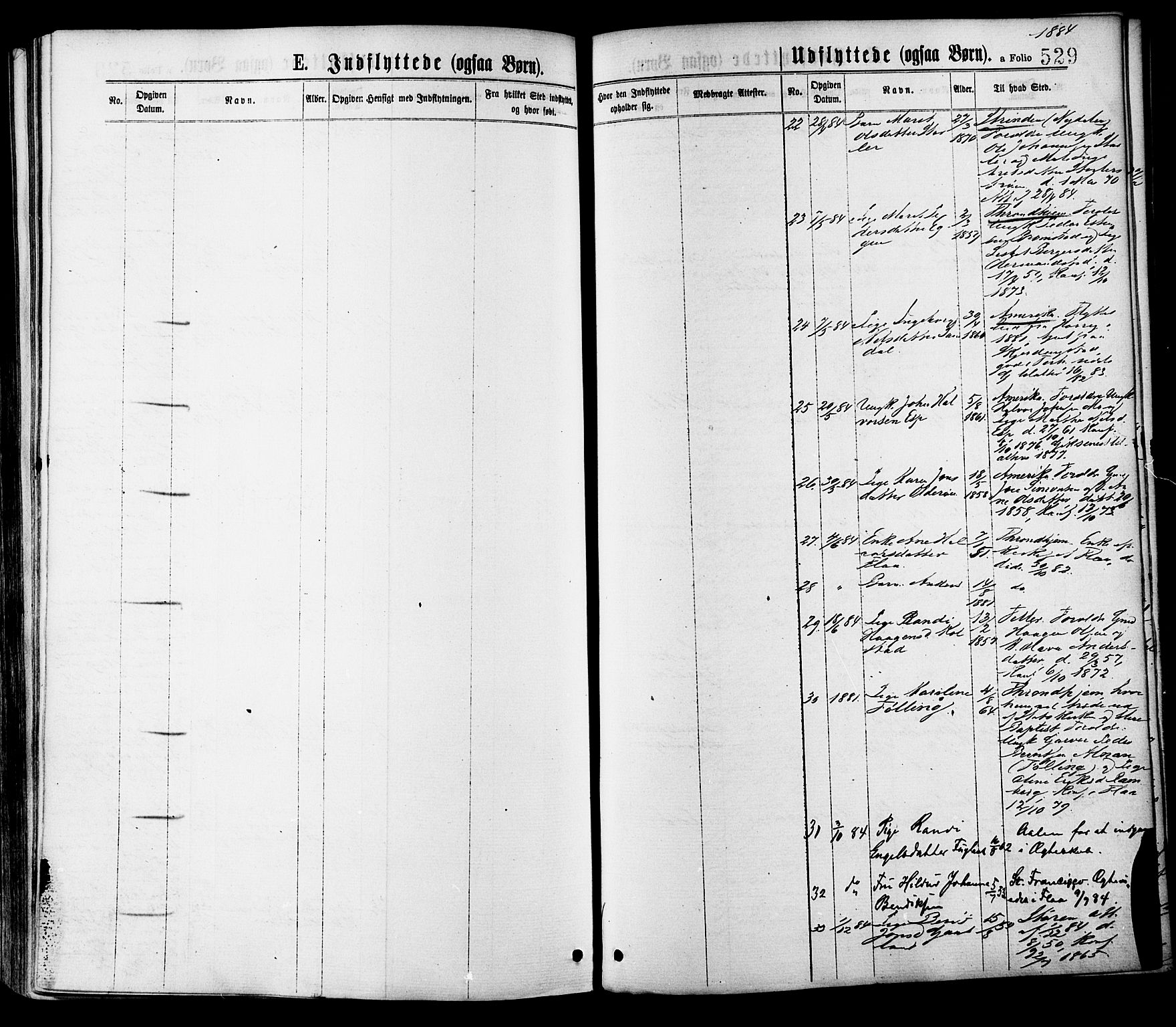 Ministerialprotokoller, klokkerbøker og fødselsregistre - Sør-Trøndelag, SAT/A-1456/691/L1079: Parish register (official) no. 691A11, 1873-1886, p. 529