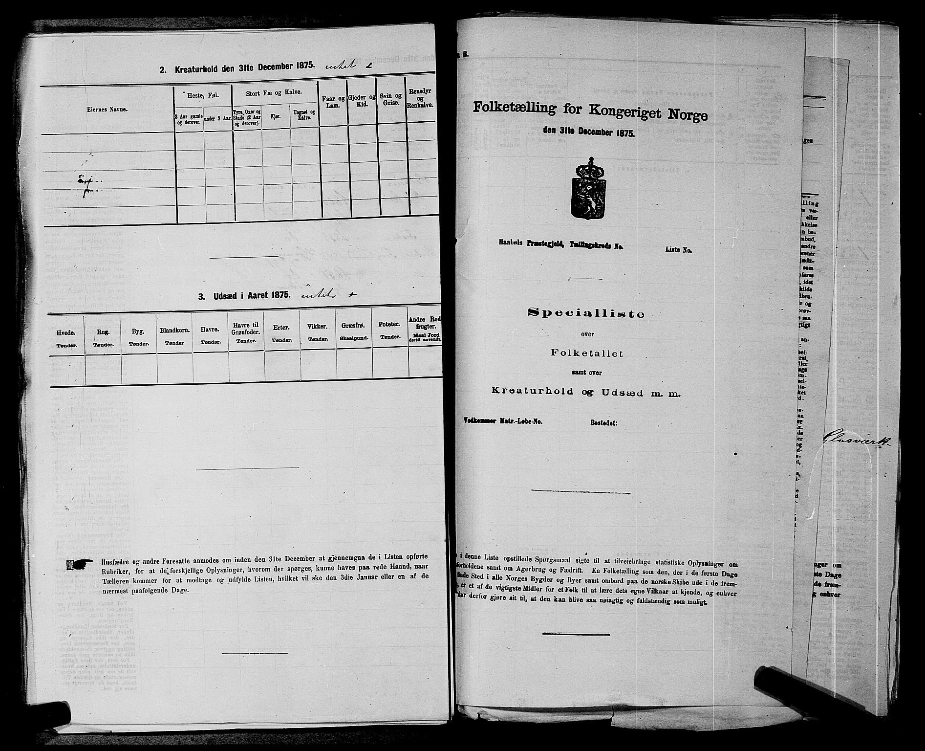 SAKO, 1875 census for 0628L Hurum/Hurum, 1875, p. 376