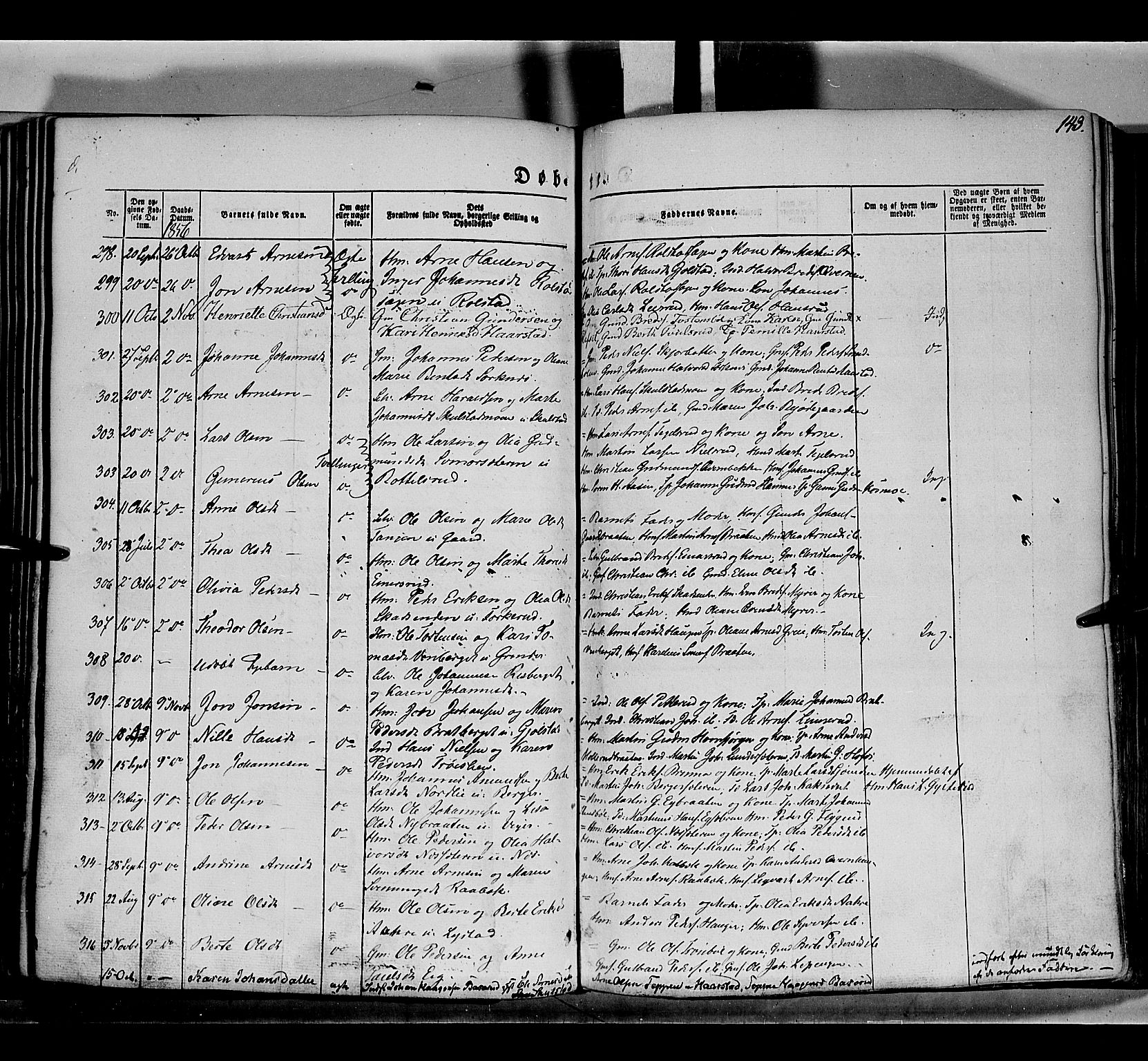 Grue prestekontor, AV/SAH-PREST-036/H/Ha/Haa/L0008: Parish register (official) no. 8, 1847-1858, p. 143