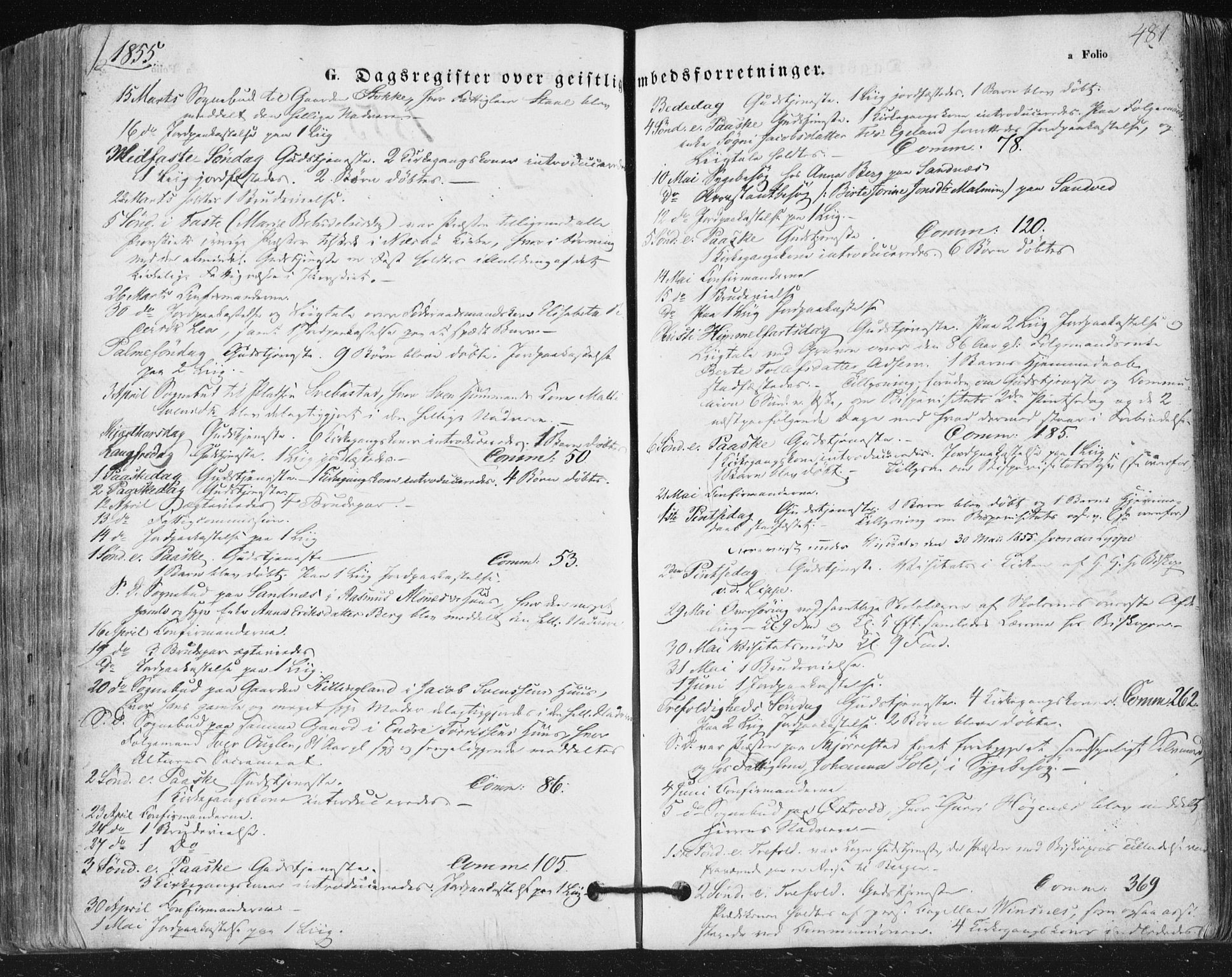 Høyland sokneprestkontor, SAST/A-101799/001/30BA/L0008: Parish register (official) no. A 8, 1841-1856, p. 481