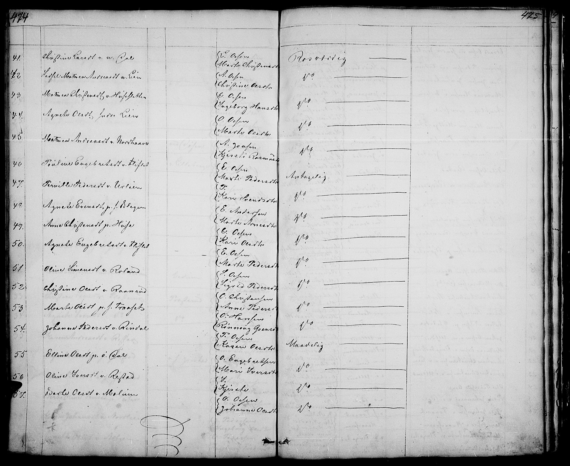 Fåberg prestekontor, AV/SAH-PREST-086/H/Ha/Hab/L0005: Parish register (copy) no. 5, 1837-1864, p. 474-475