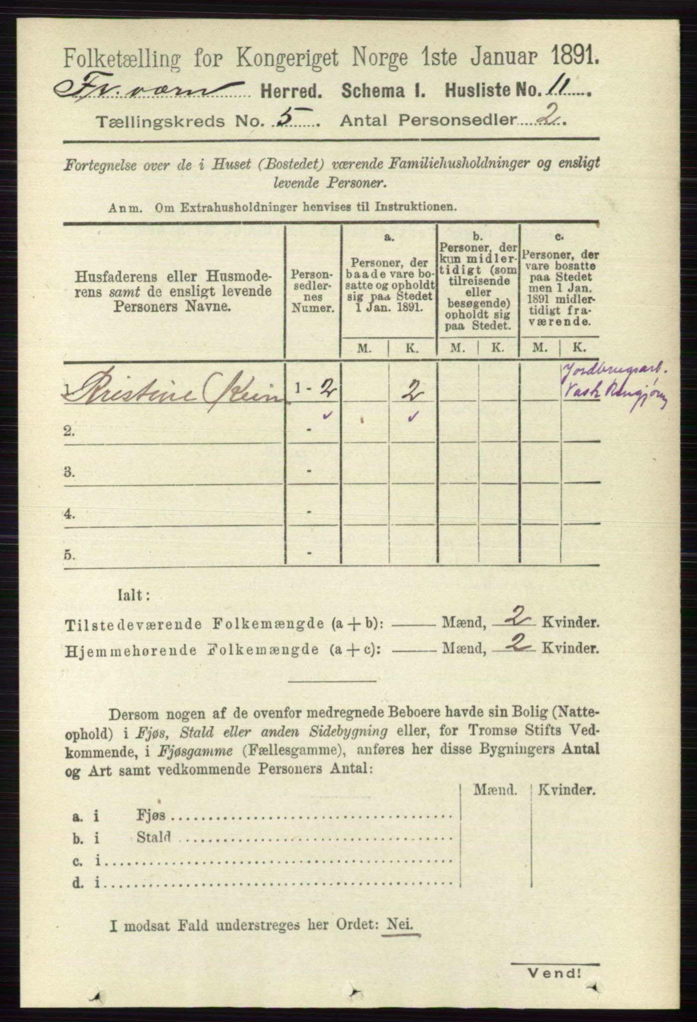 RA, 1891 census for 0798 Fredriksvern, 1891, p. 986