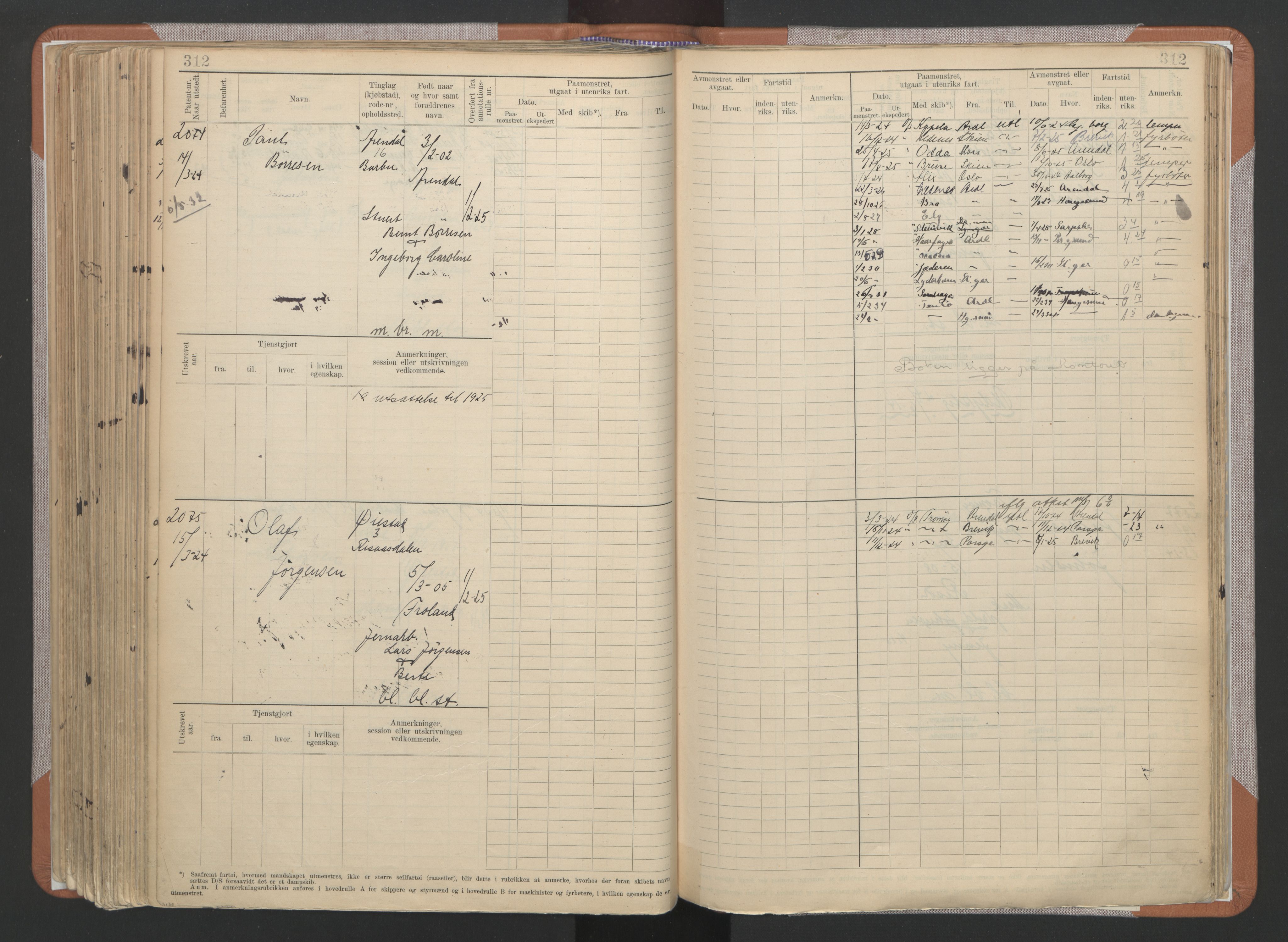 Arendal mønstringskrets, AV/SAK-2031-0012/F/Fb/L0022: Hovedrulle A nr 1466-2242, S-20, 1914-1930, p. 322