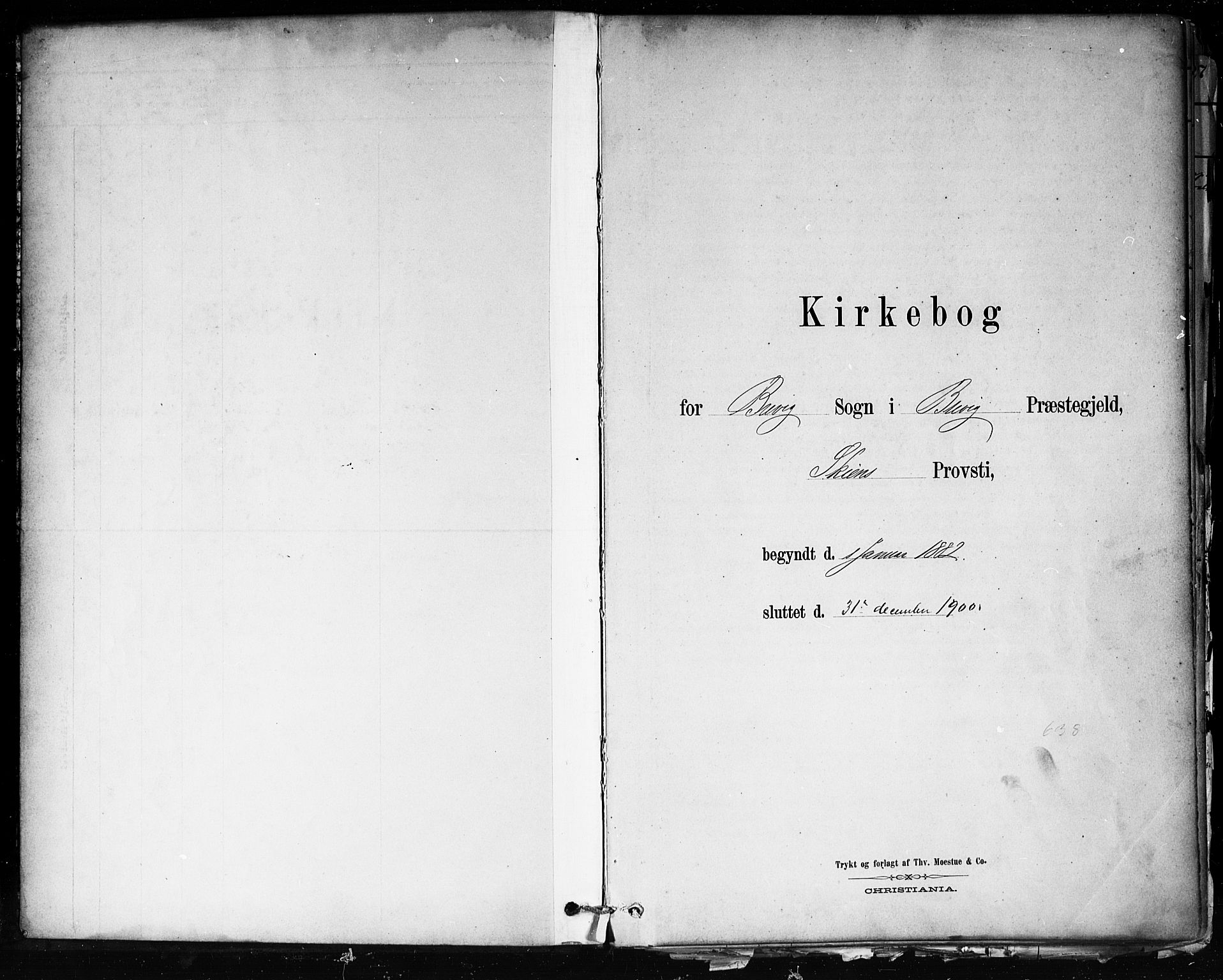 Brevik kirkebøker, SAKO/A-255/F/Fa/L0007: Parish register (official) no. 7, 1882-1900