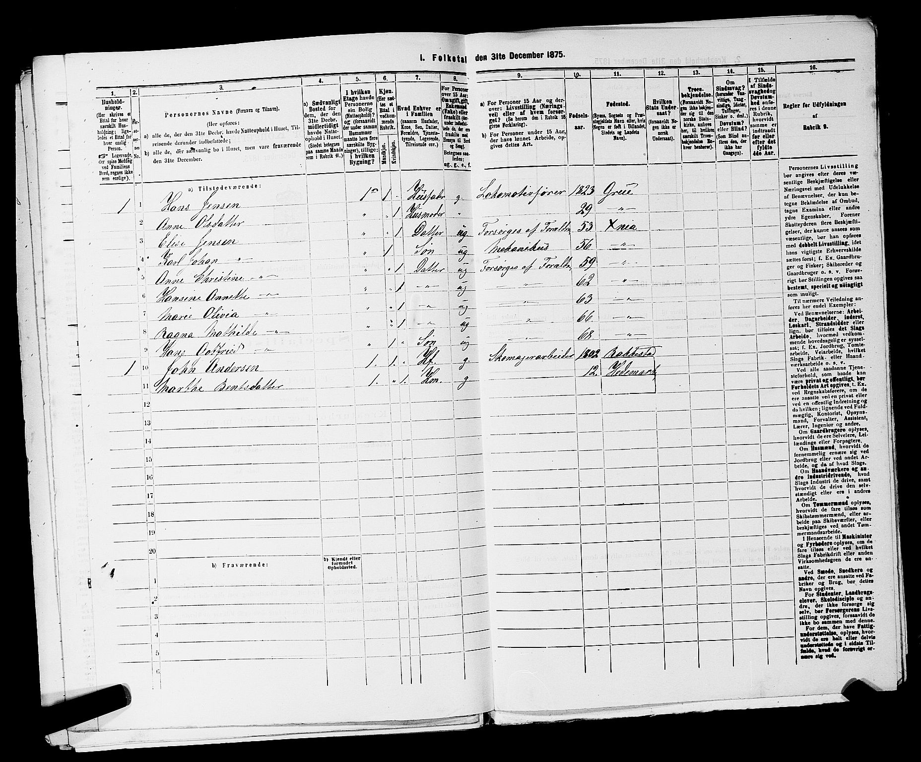 RA, 1875 census for 0301 Kristiania, 1875, p. 8749