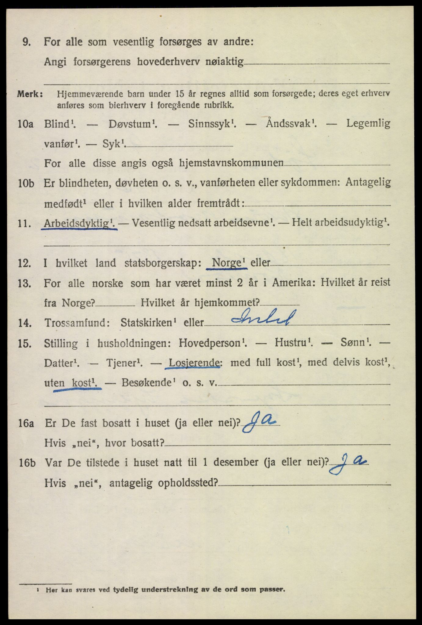 SAH, 1920 census for Løten, 1920, p. 5582