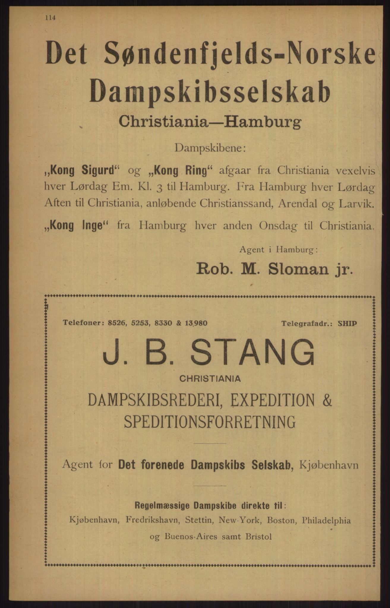 Kristiania/Oslo adressebok, PUBL/-, 1915, p. 114