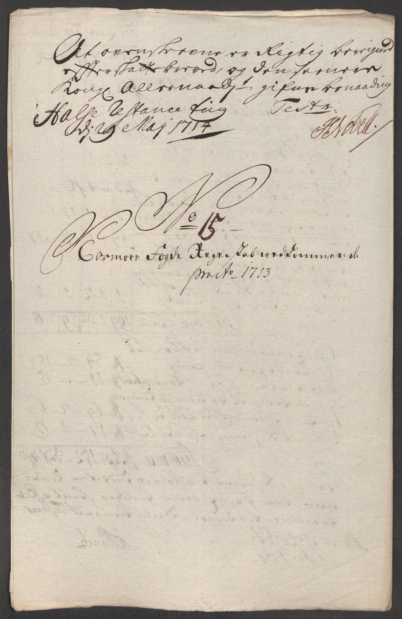 Rentekammeret inntil 1814, Reviderte regnskaper, Fogderegnskap, RA/EA-4092/R56/L3747: Fogderegnskap Nordmøre, 1713, p. 137