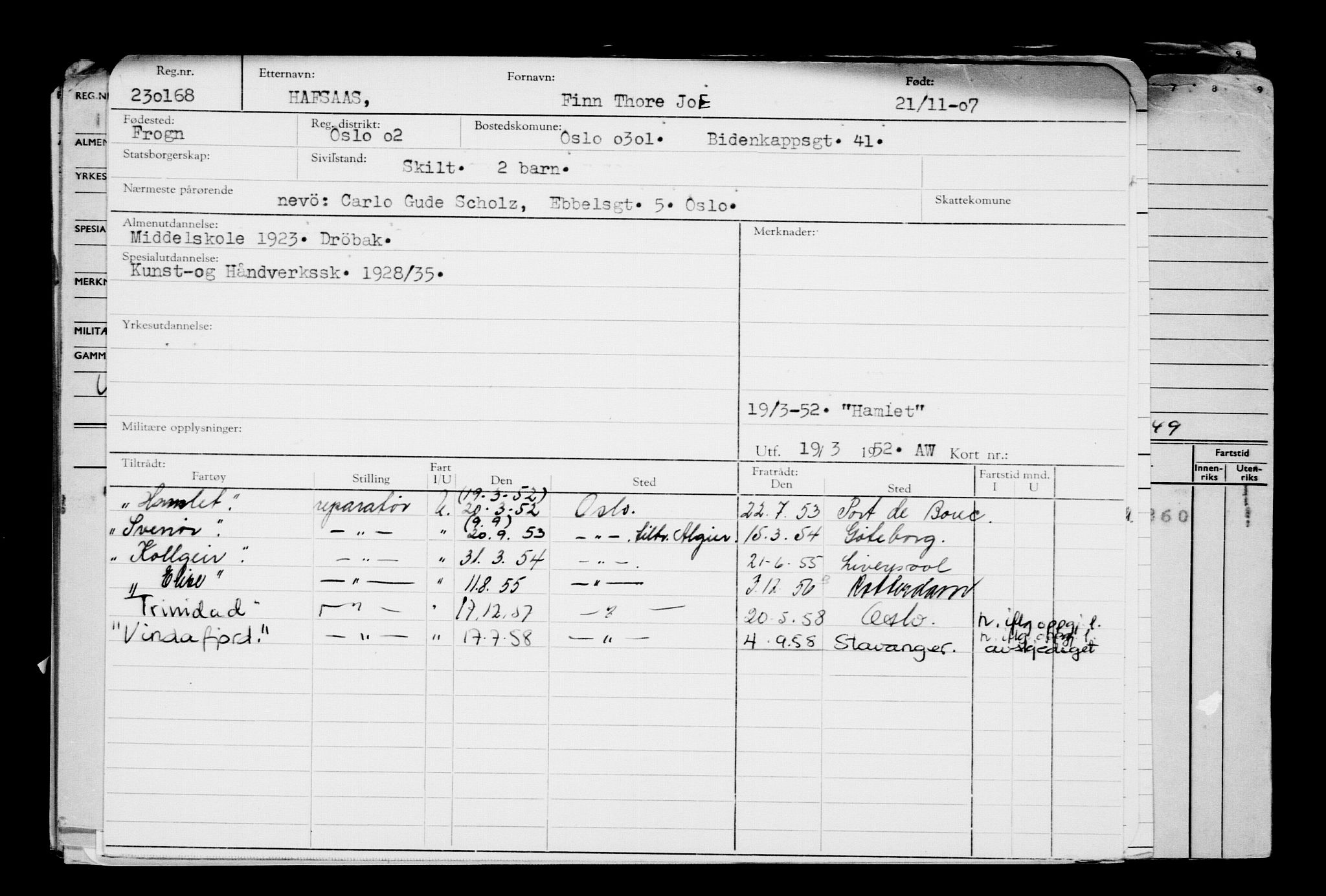 Direktoratet for sjømenn, AV/RA-S-3545/G/Gb/L0074: Hovedkort, 1907, p. 218