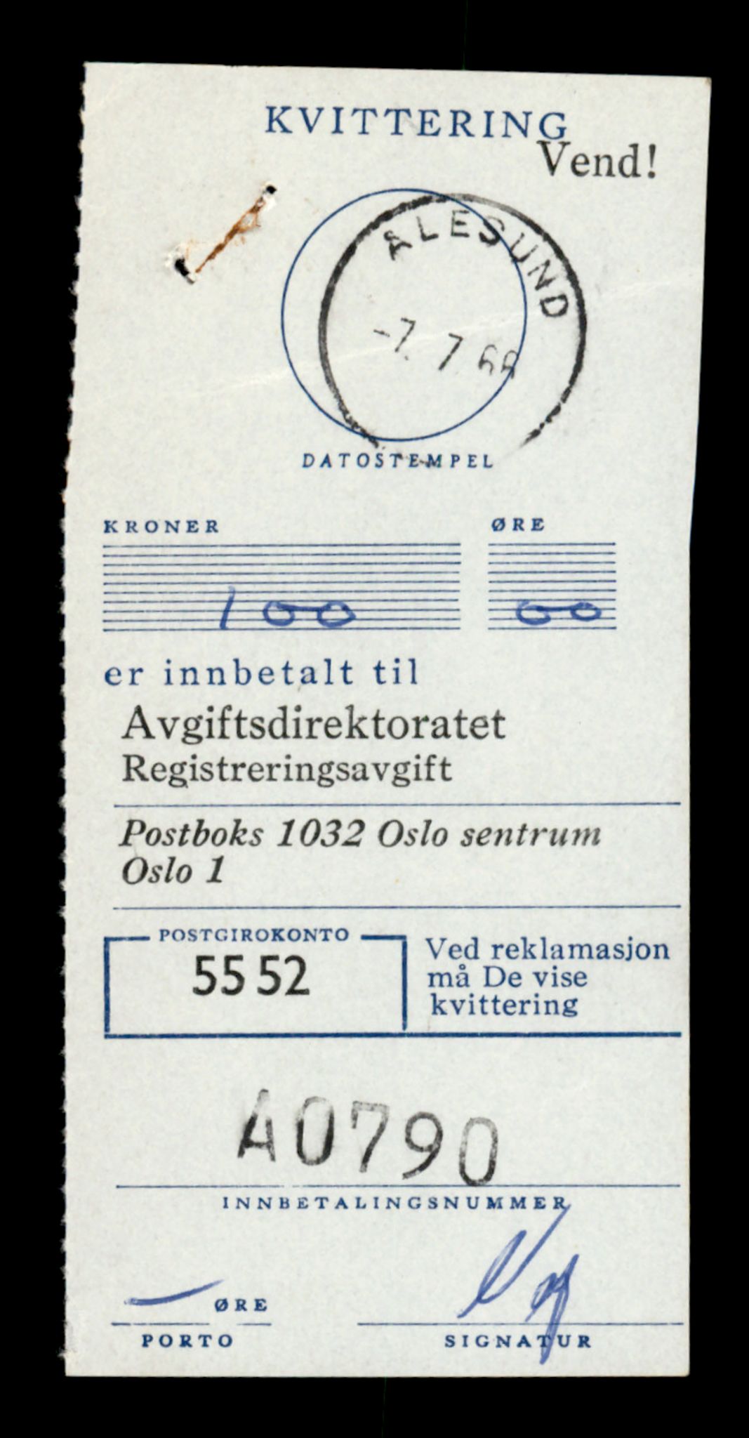 Møre og Romsdal vegkontor - Ålesund trafikkstasjon, SAT/A-4099/F/Fe/L0028: Registreringskort for kjøretøy T 11290 - T 11429, 1927-1998, p. 1269