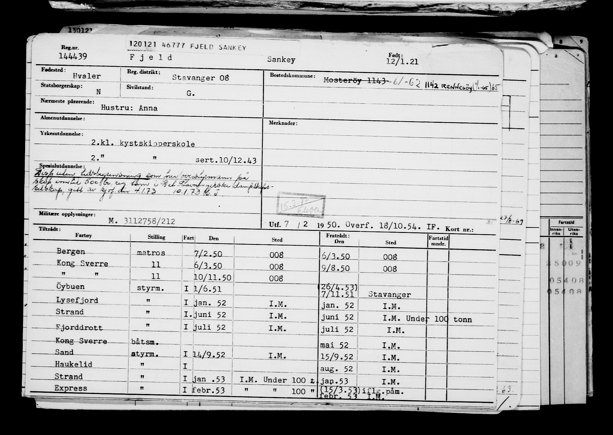 Direktoratet for sjømenn, AV/RA-S-3545/G/Gb/L0189: Hovedkort, 1921, p. 254